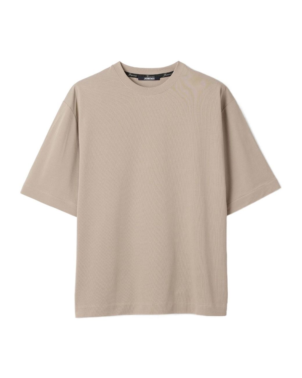 Jacquemus Natural Boxy Paper-Jersey T-Shirt for men