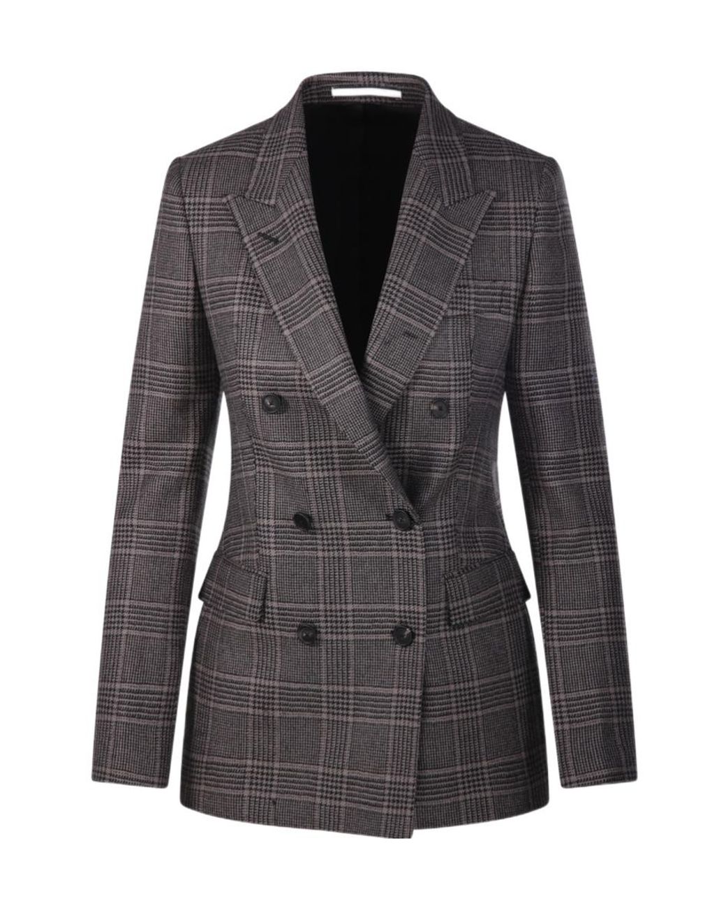 Tagliatore Black Parigi Double-Breasted Check Blazer