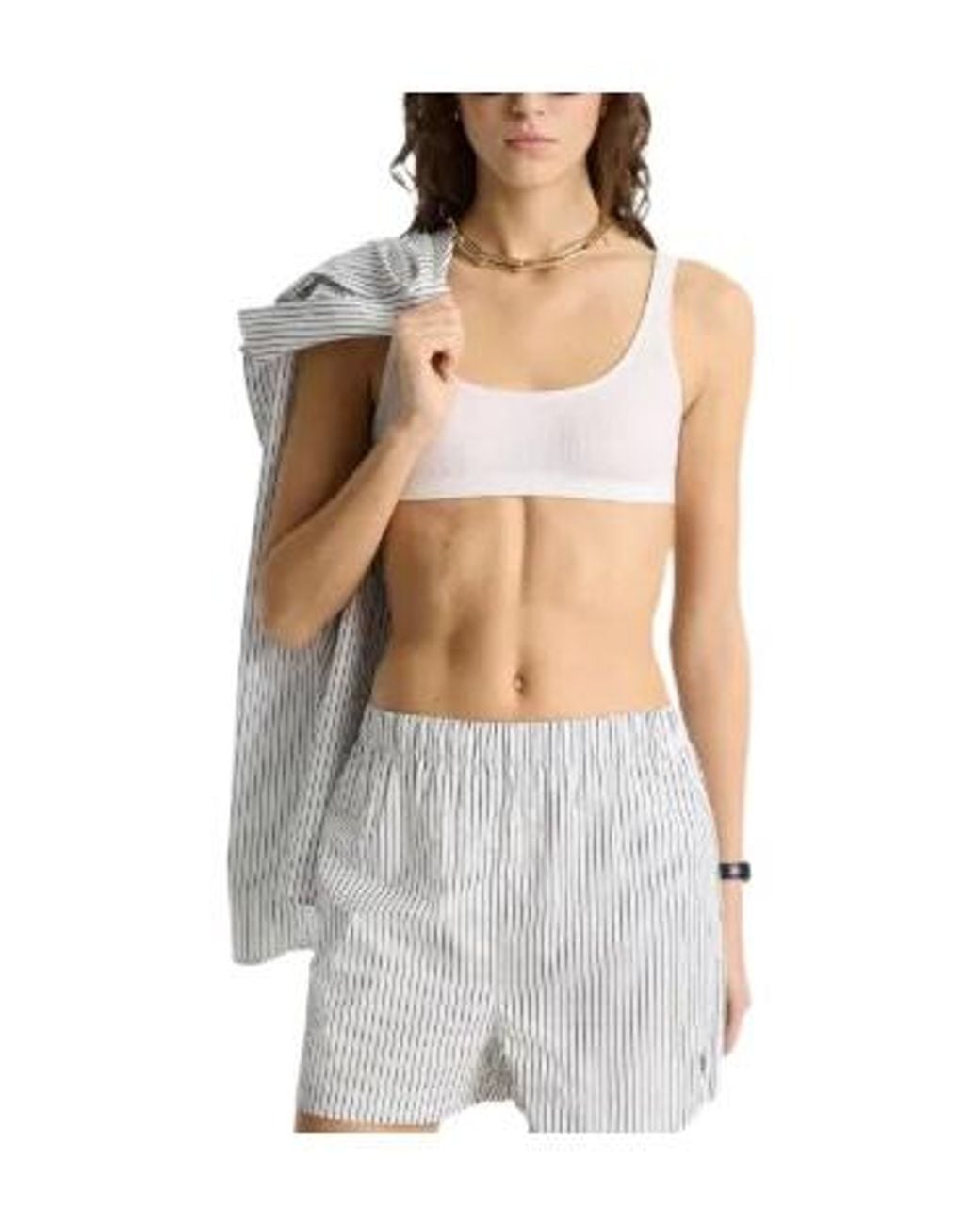 Sporty & Rich White Src Shorts