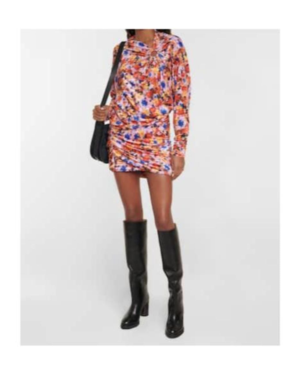 Isabel Marant Red Floral Print Minidress
