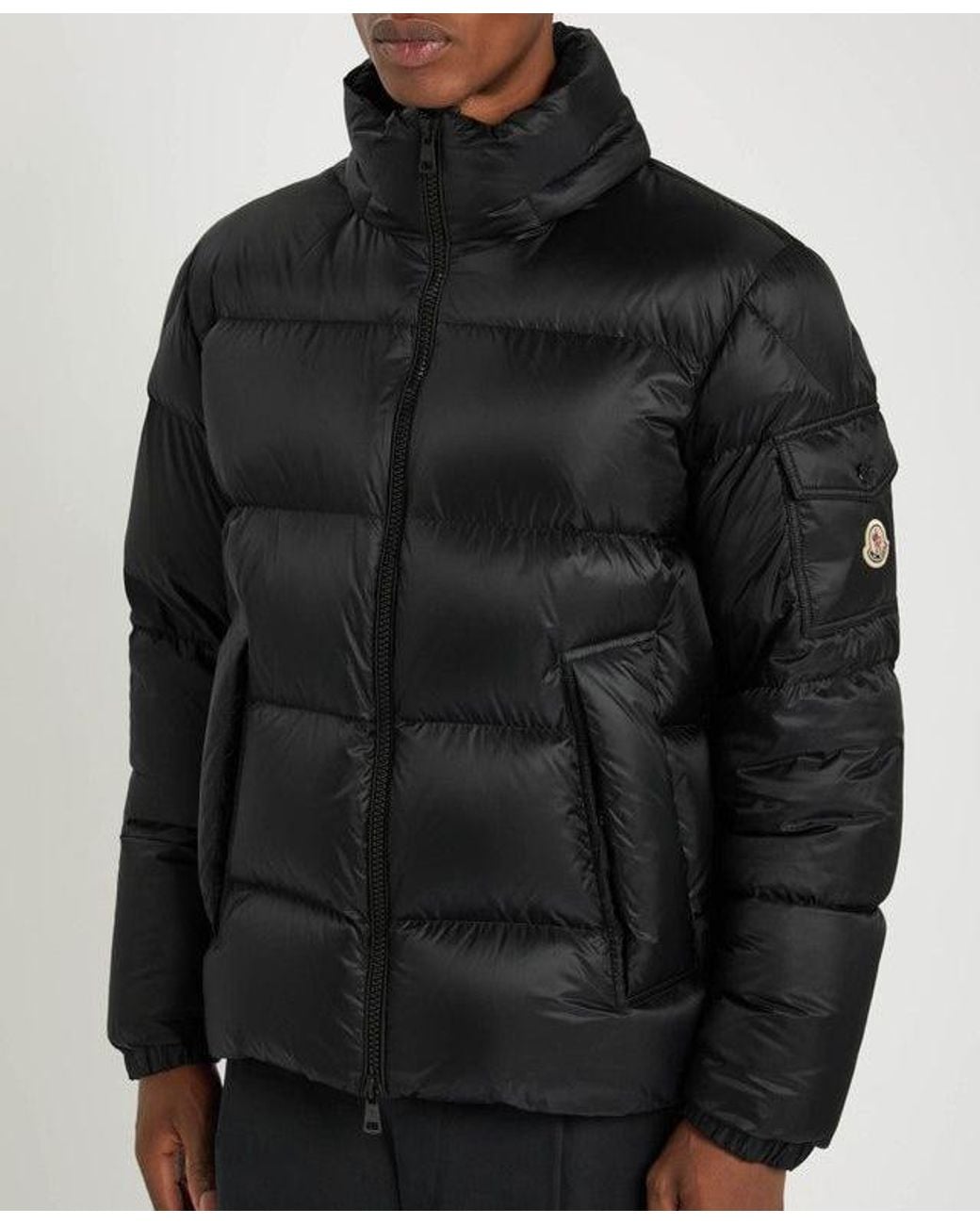 Moncler Black Couyere Short Padded Jacket for men