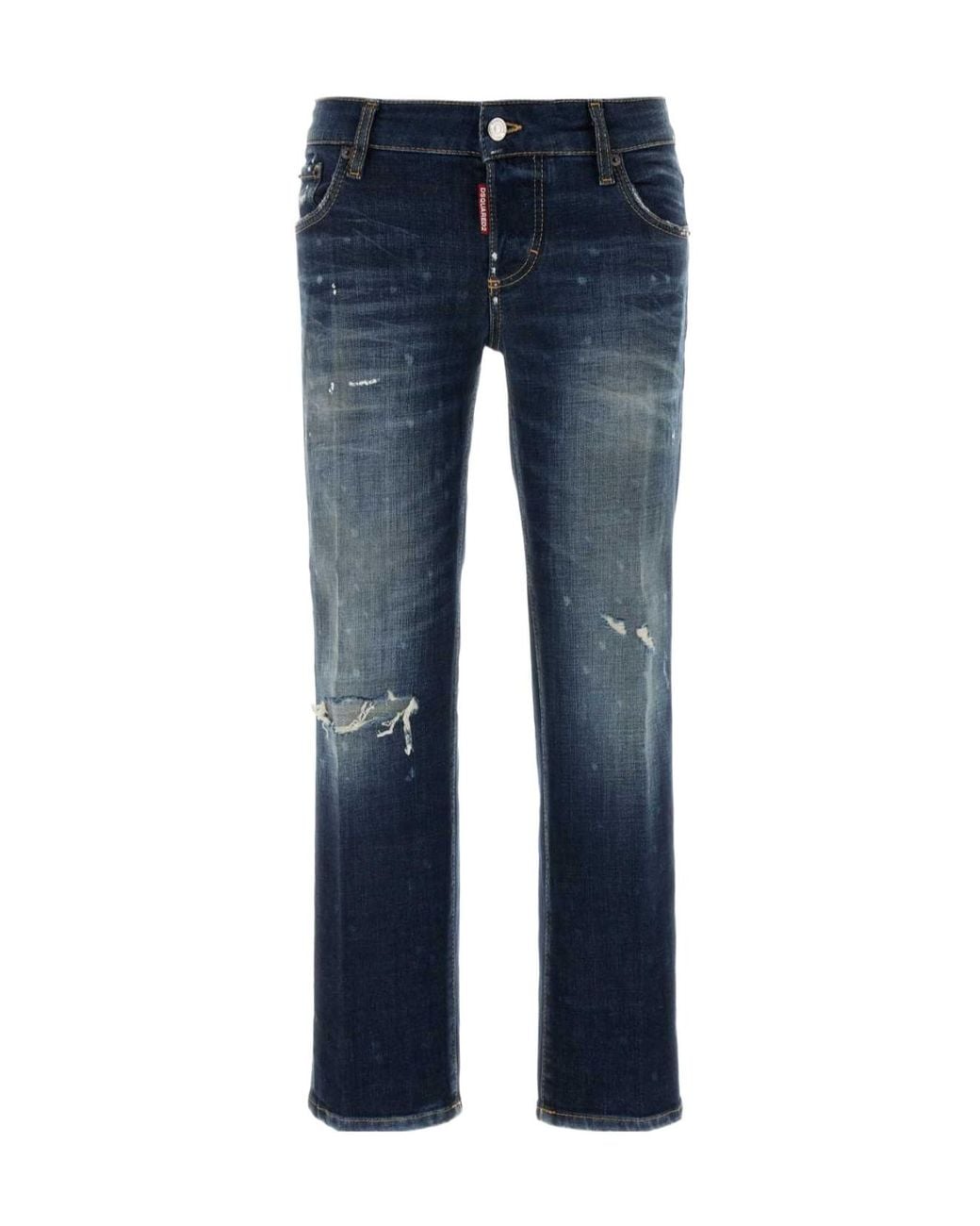 DSquared² Blue Belt-Loop Jeans