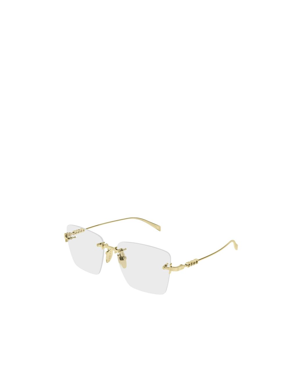 Gucci White Eyewear Rectangular Frame Glasses