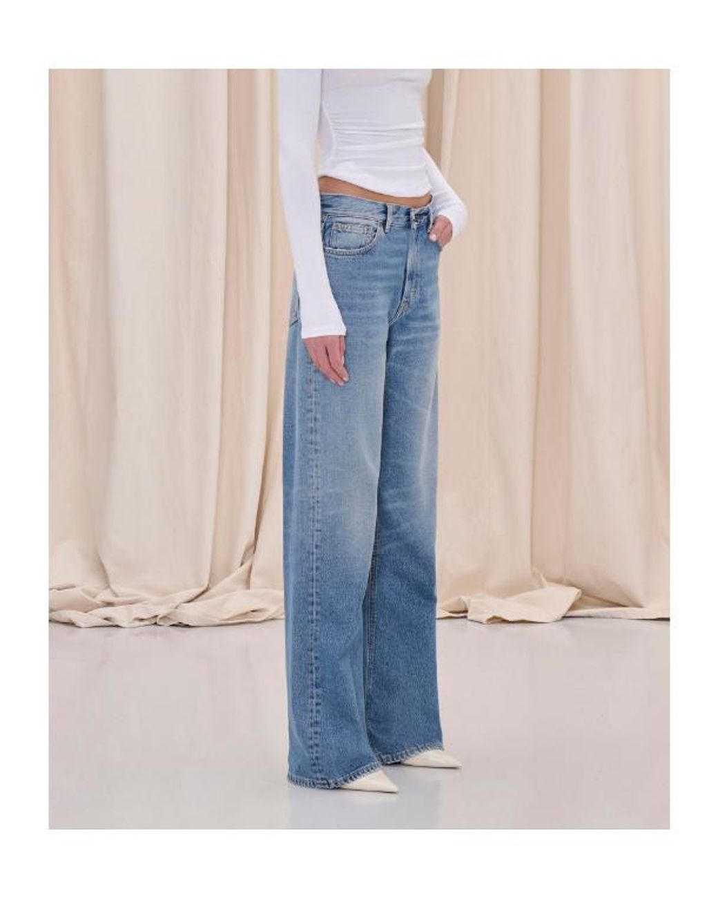 Haikure Blue Wide-Leg Jeans