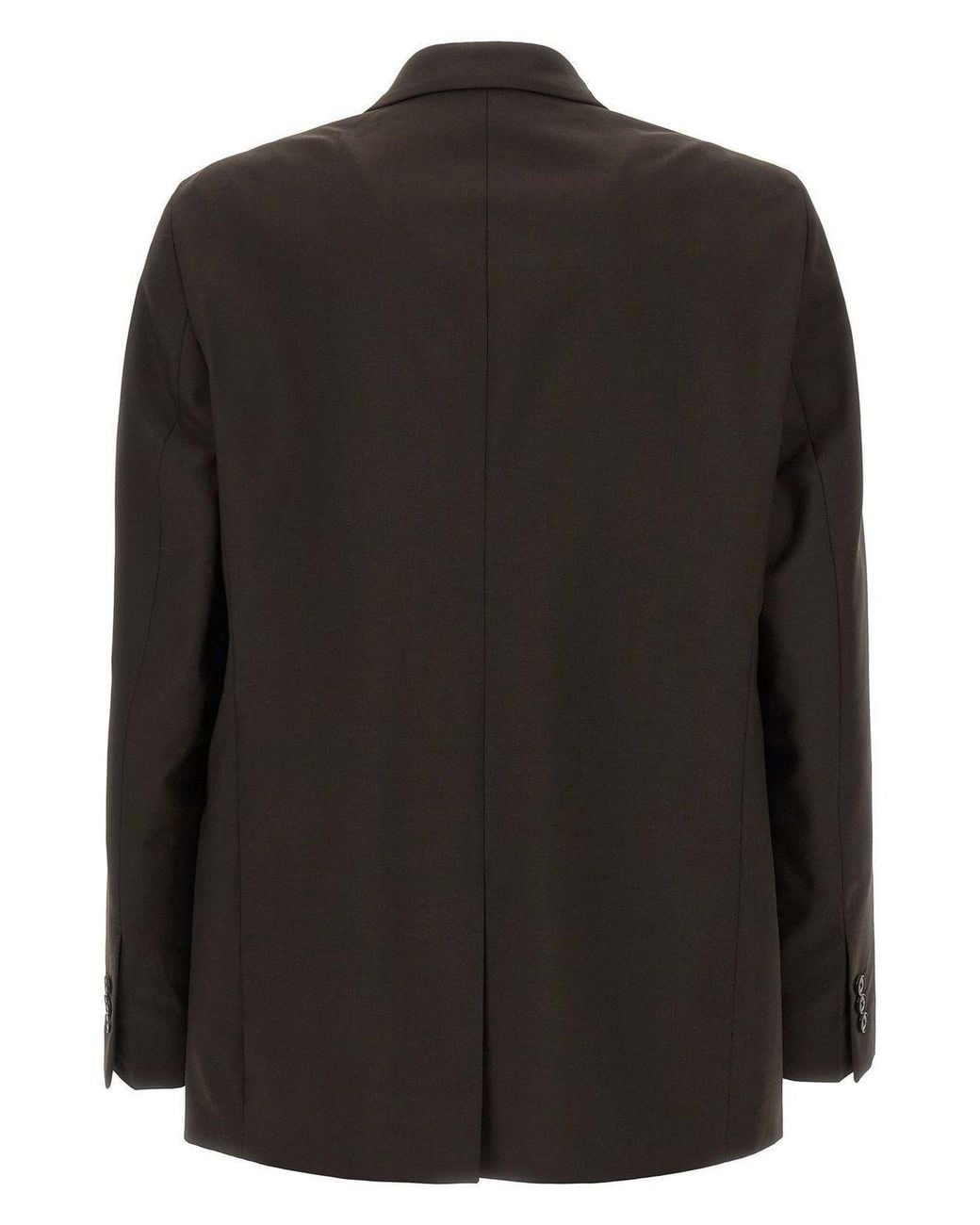 mfpen Black Relaxed Double-Breasted Blazer for men