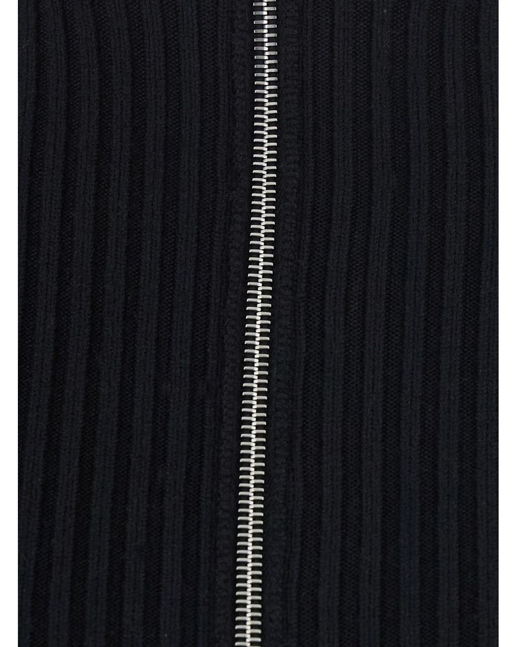 Alaïa Black Alaïa Long-Sleeved Zip-Up Cardigan