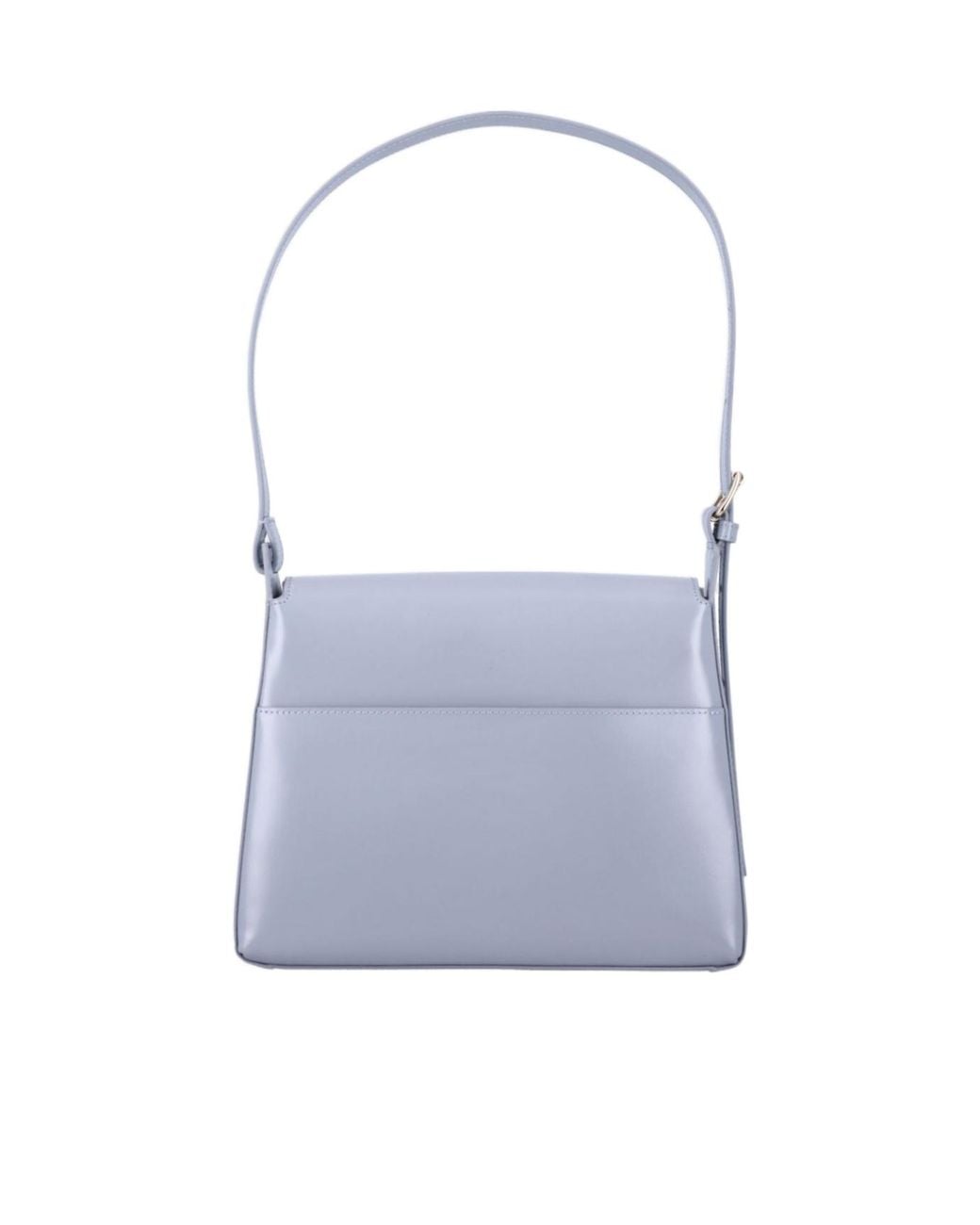 A.P.C. White Virginie Flap Shoulder Bag