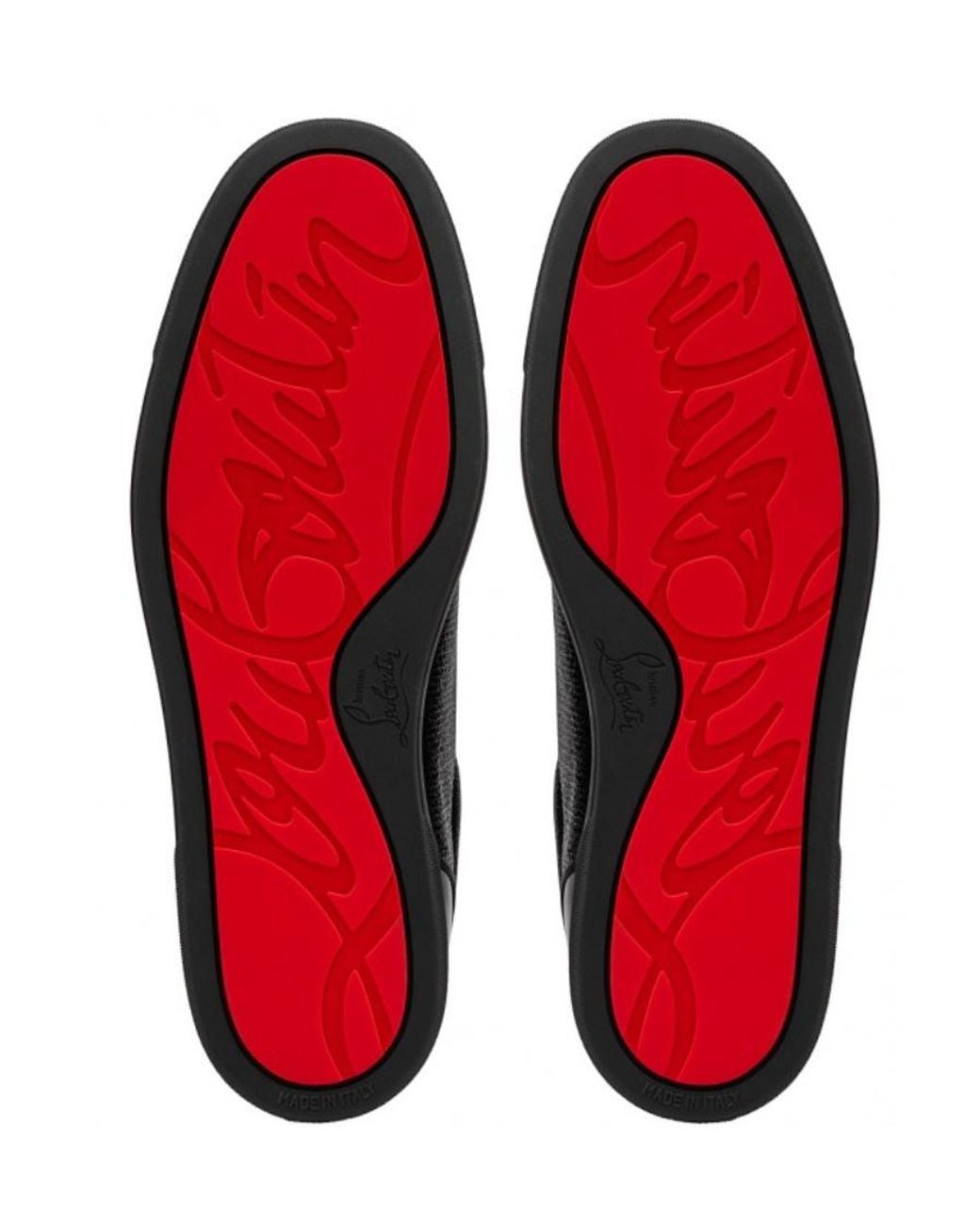 Christian Louboutin Black Logo Sports Shoes for men