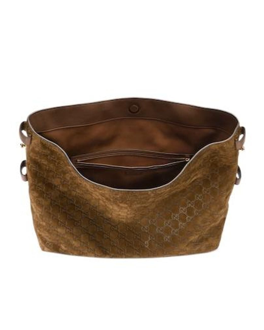 Gucci Brown Beatrix Large Tote Bag, Suede