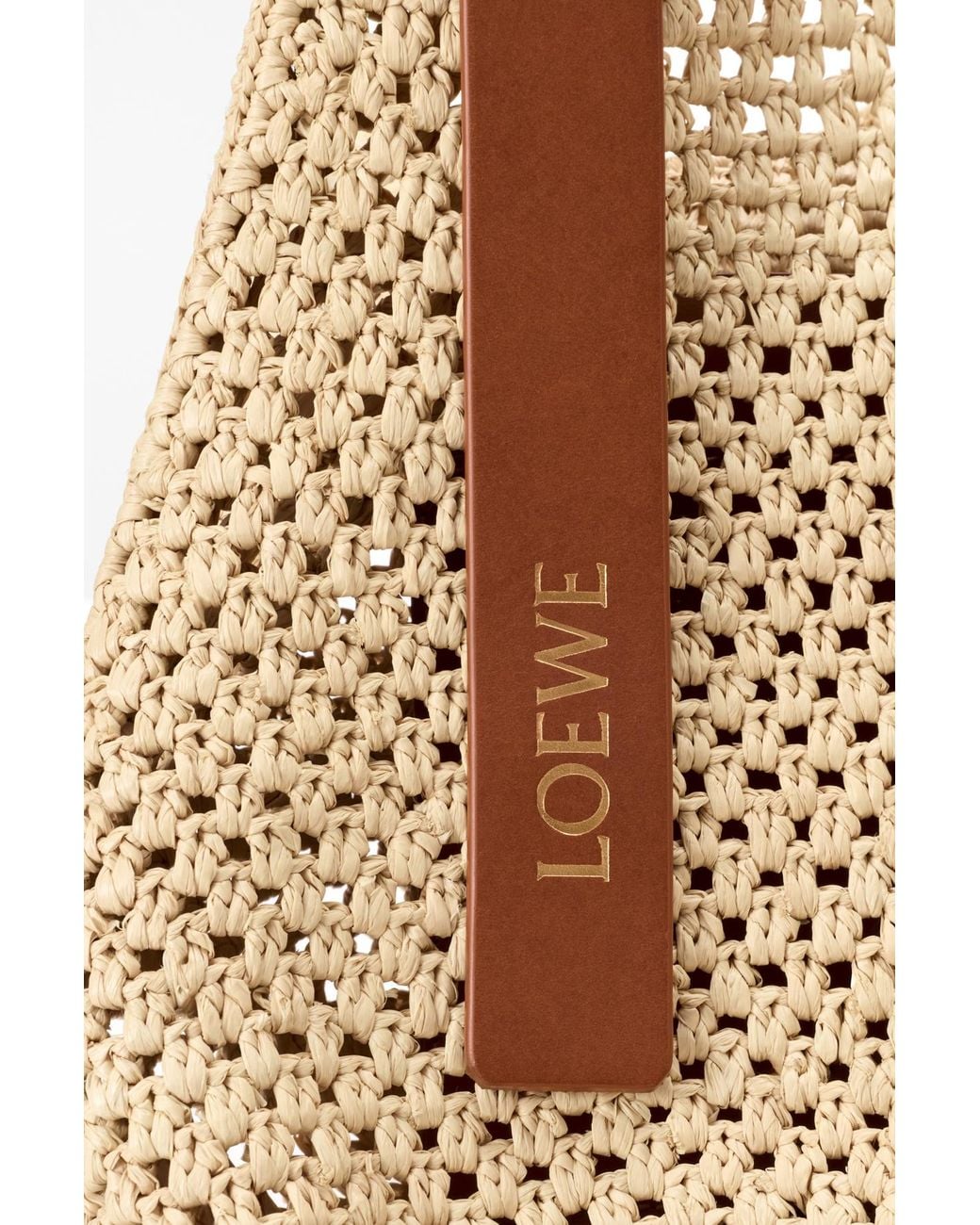 Loewe Natural Paulas Ibiza Punch Hole Shoulder Bag