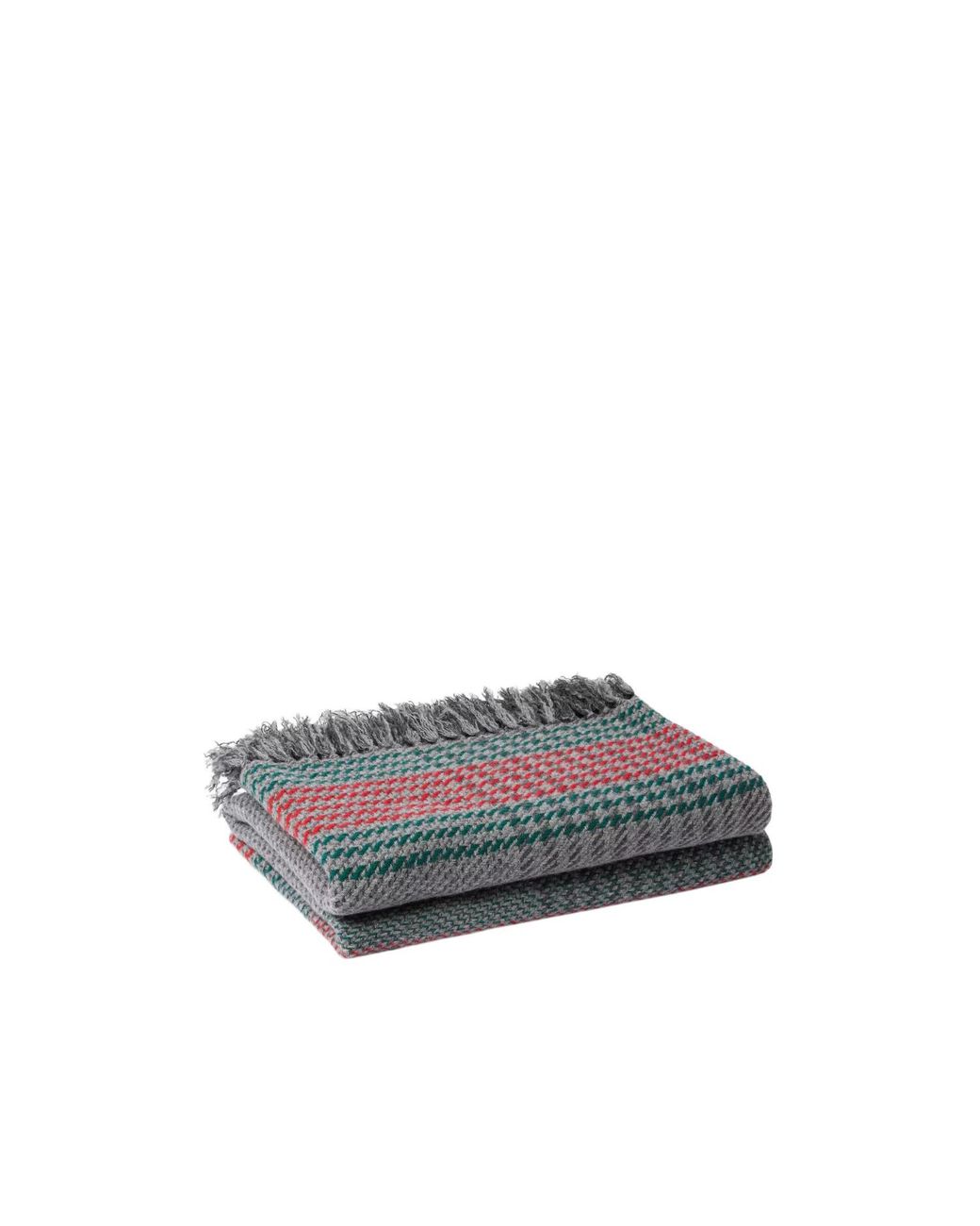 Gucci Gray Cashmere Jacquard Blanket With Web for men