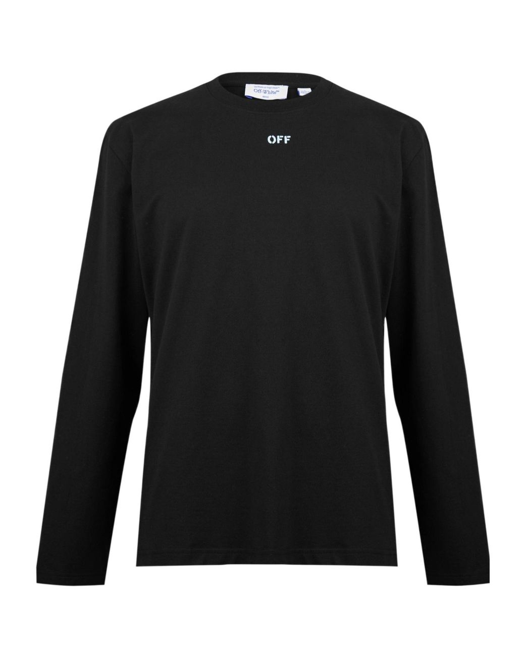 Off-White c/o Virgil Abloh Black Logo Long Sleeve T-Shirt for men