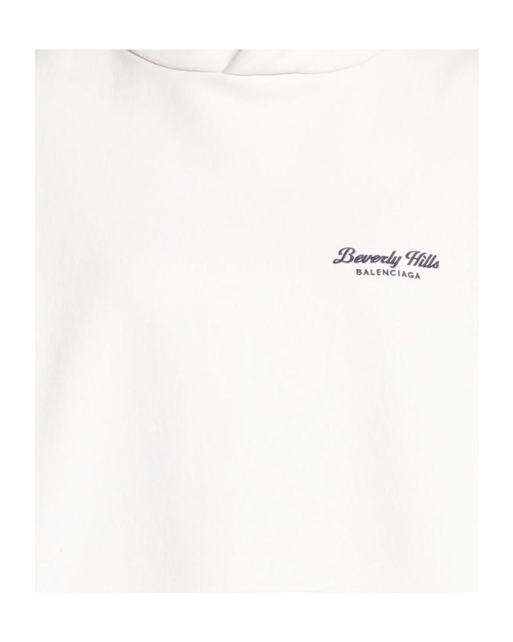 Balenciaga White Beverly Hills Oversized Hoodie