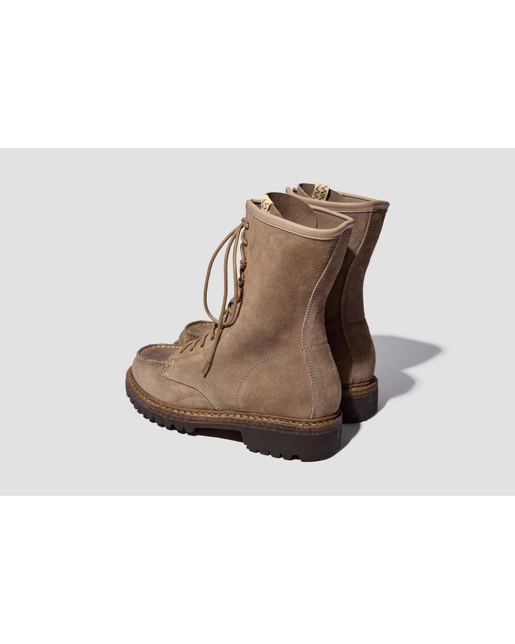 Visvim Brown High-Top Lace-Up Boots for men