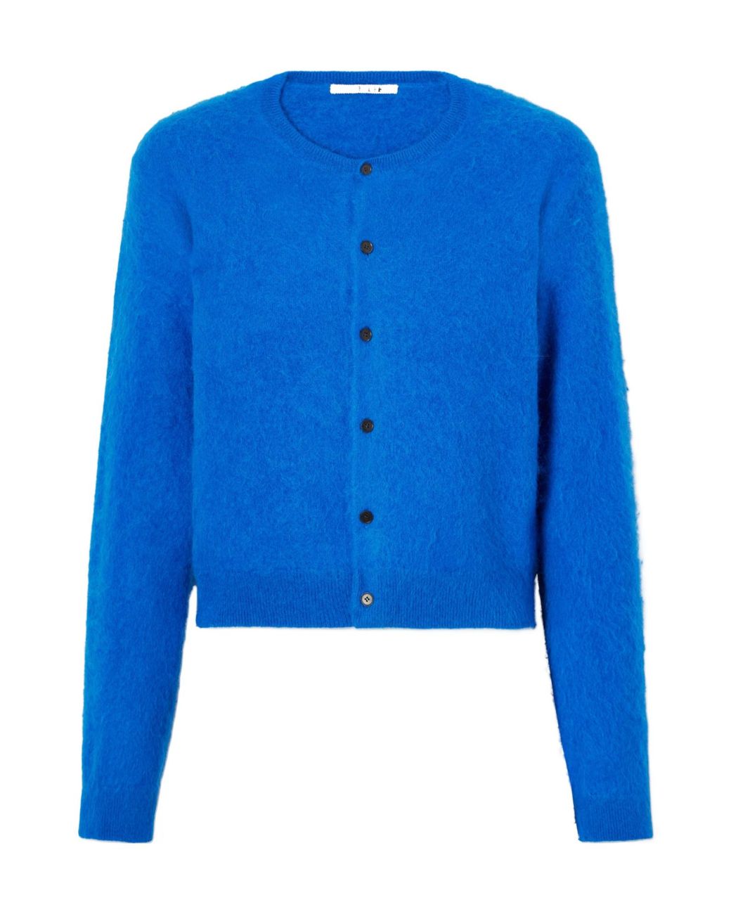 Auralee Blue Garment-Dyed Cardigan