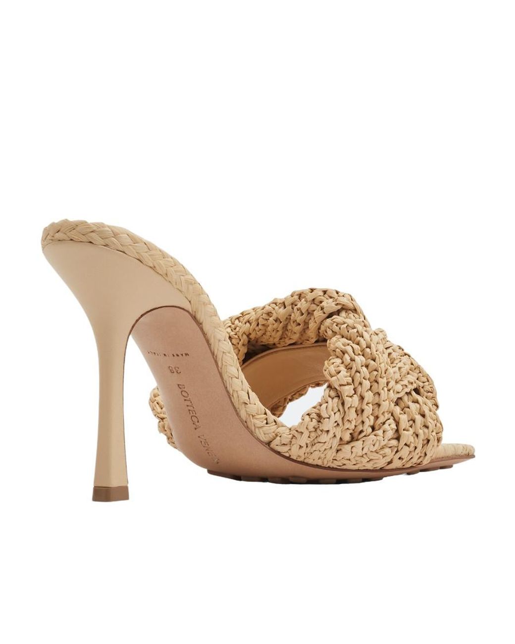 Bottega Veneta Natural Lido Mules