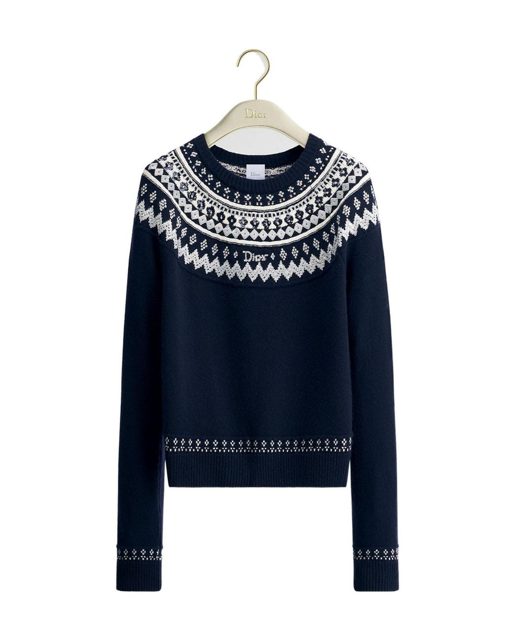 Dior Blue Alps Embroidered Sweater