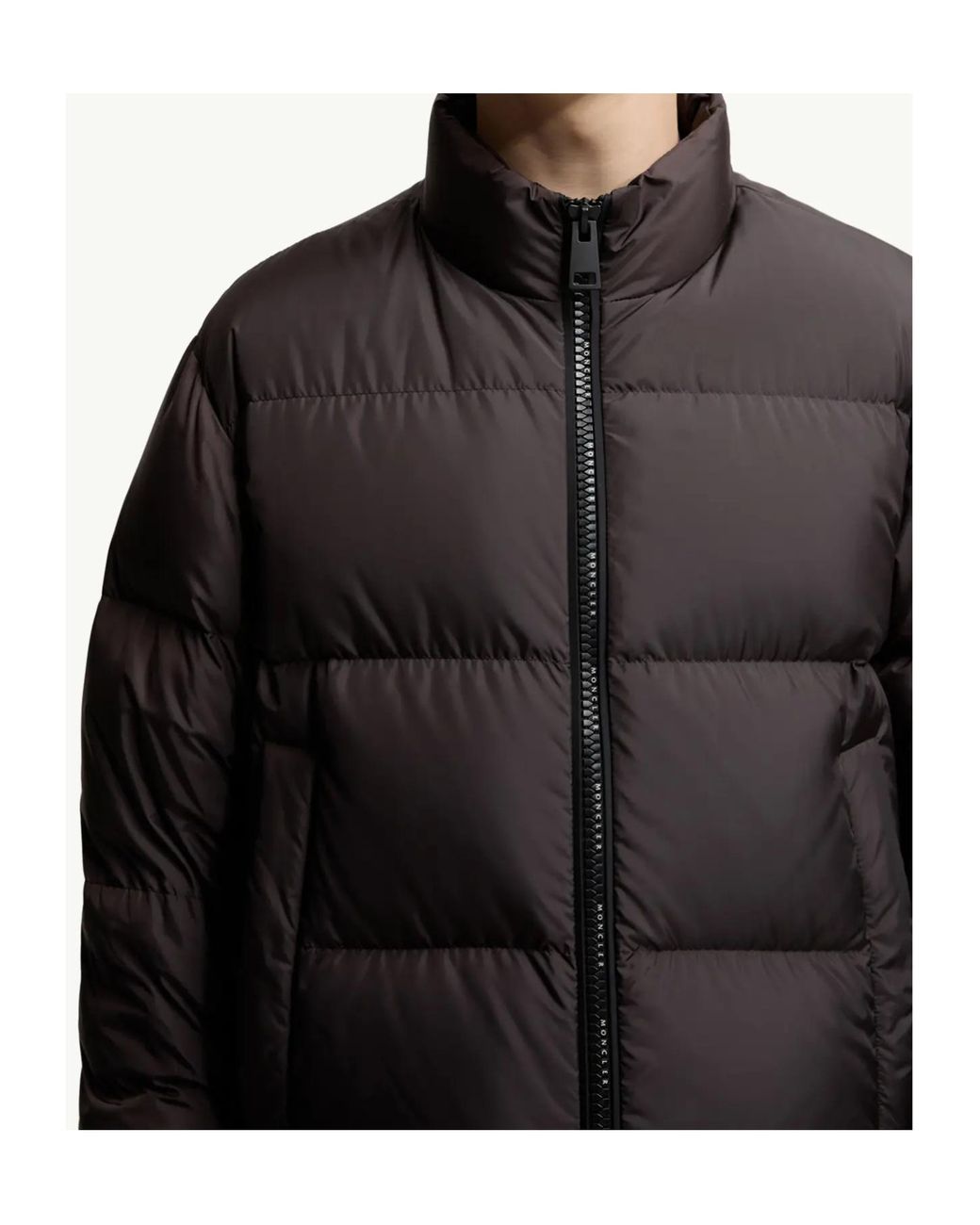 Moncler Black Erterle Zip-Up Puffer Jacket for men