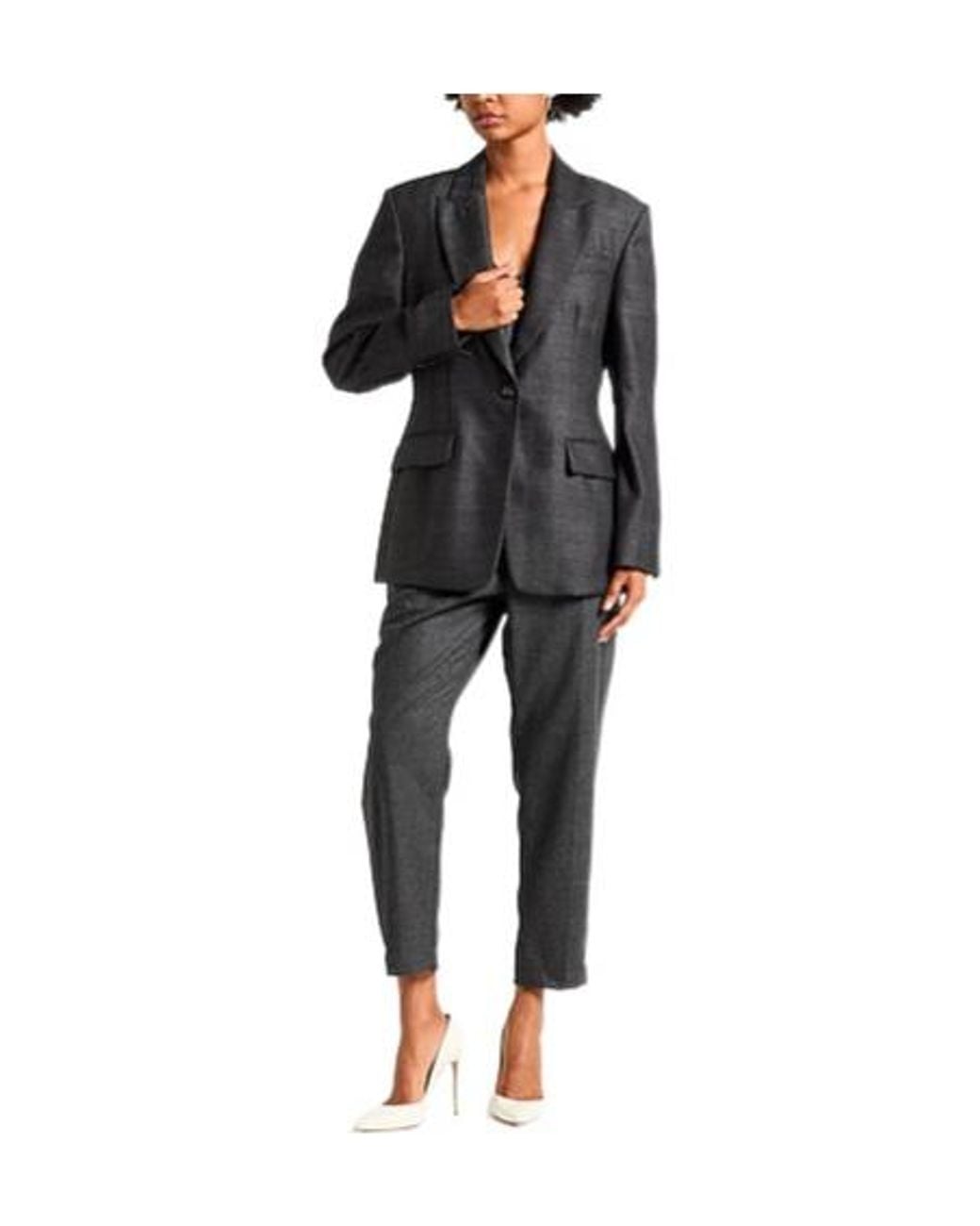 Brunello Cucinelli Black Wool Single-Breasted Blazer