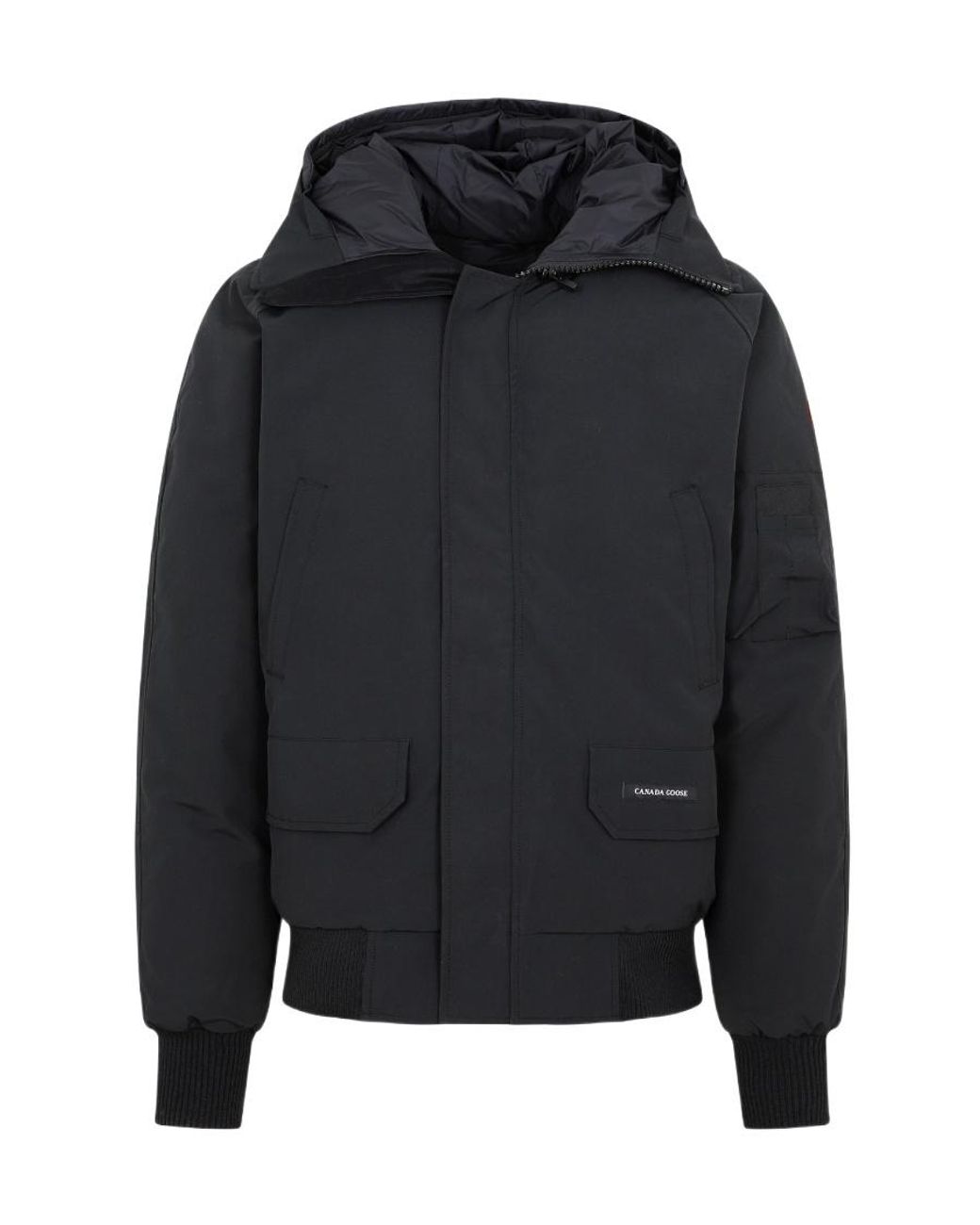 Canada Goose Black Chilliwack Hooded Bomber Jacket for men