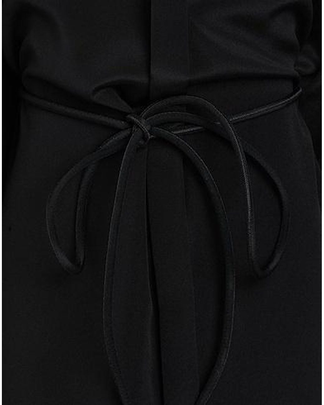 Sportmax Black Simple Shirt Dress