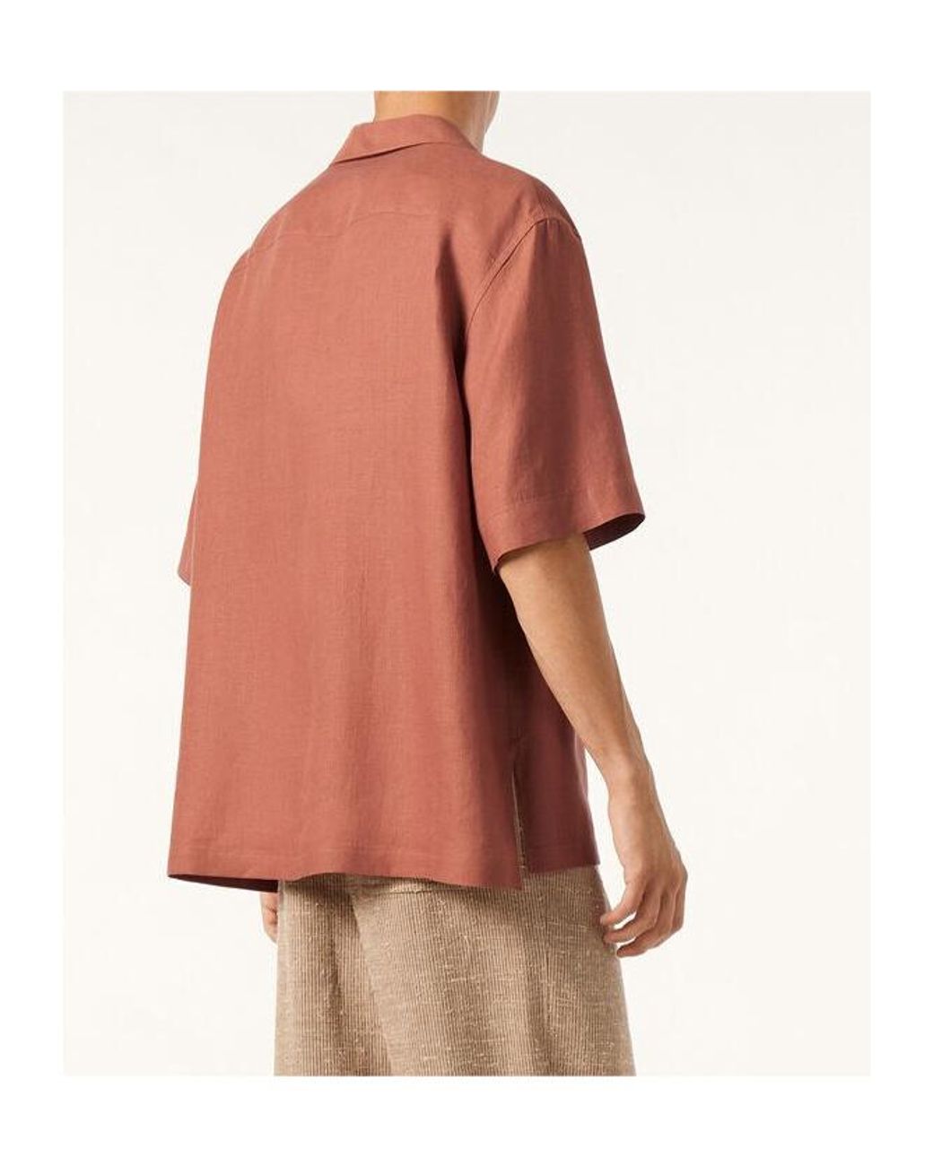Loro Piana Orange Federico Shirt for men