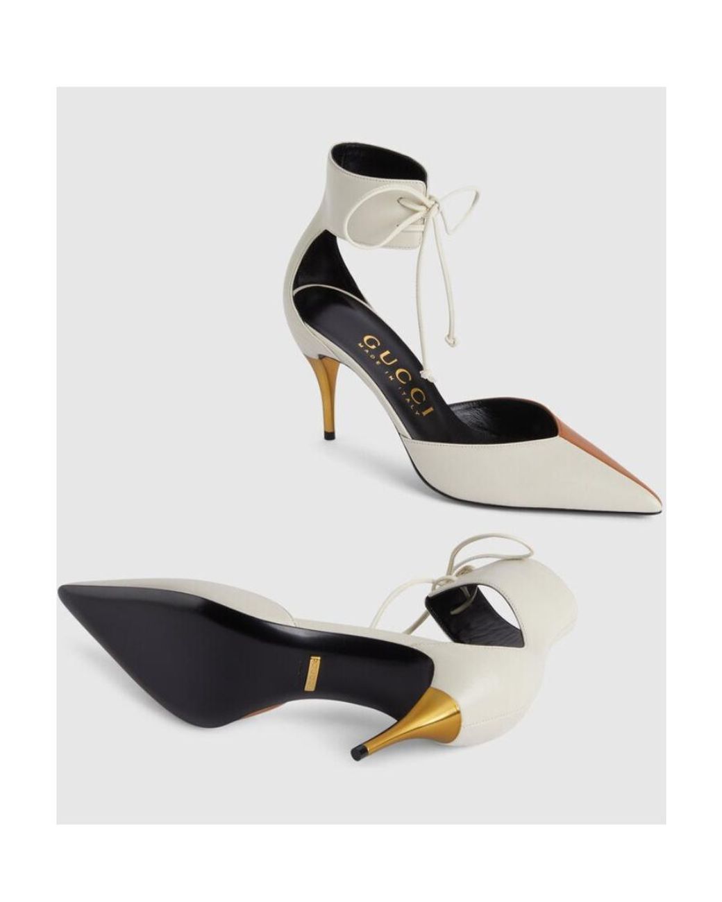 Gucci White Pumps