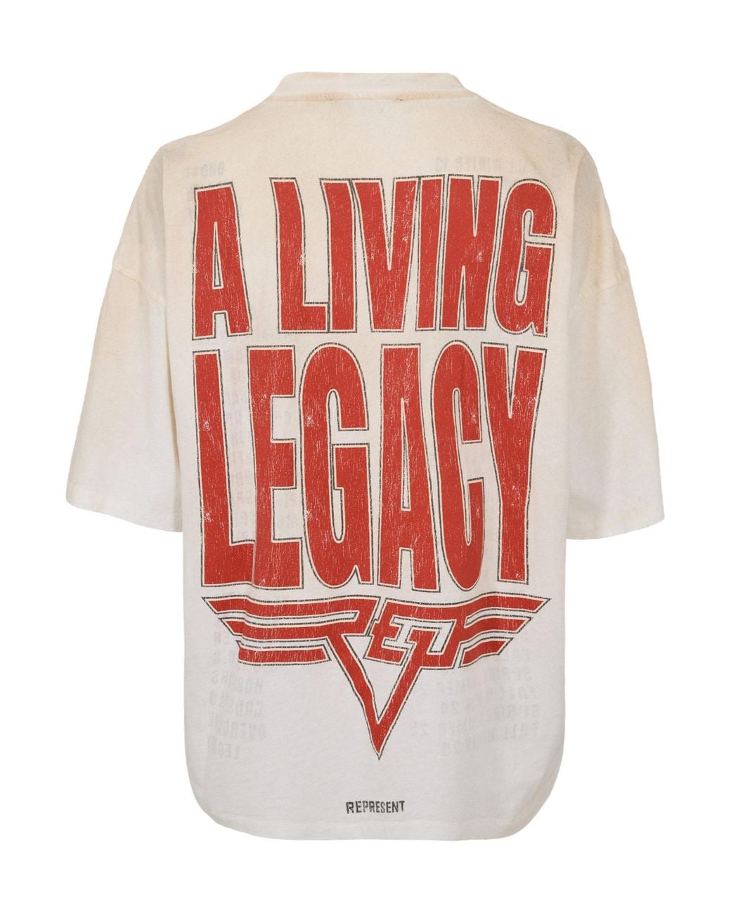 Represent White Oversized T-Shirt for men