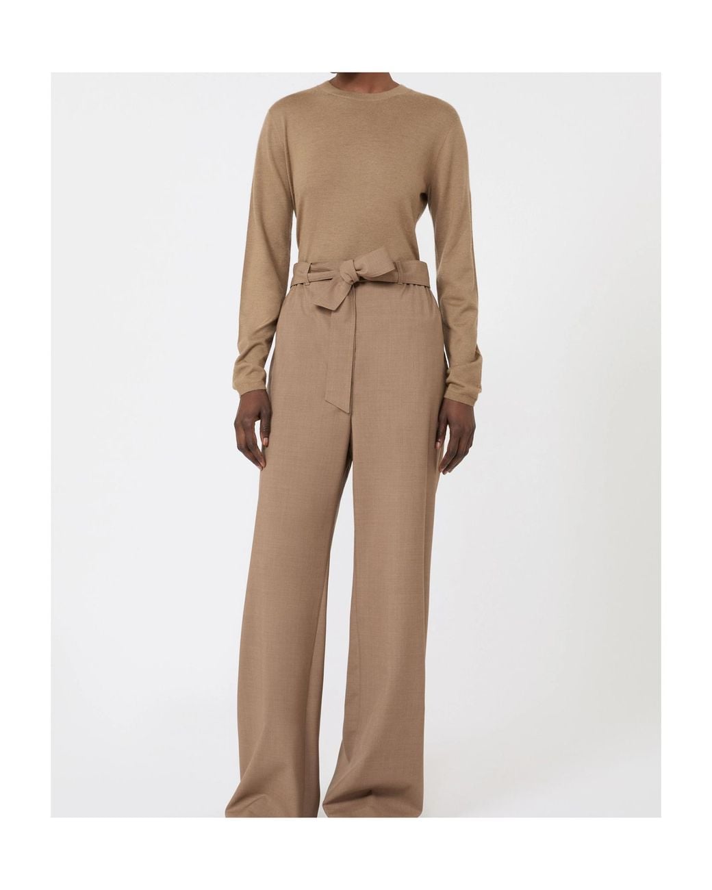 Max Mara Natural Knitted Sweater