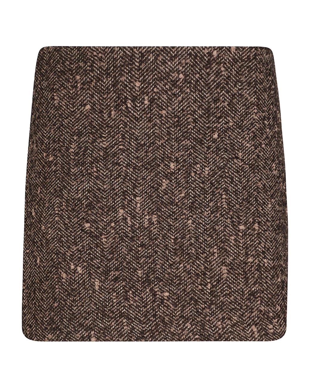 ERMANNO FIRENZE Brown Mini Skirt