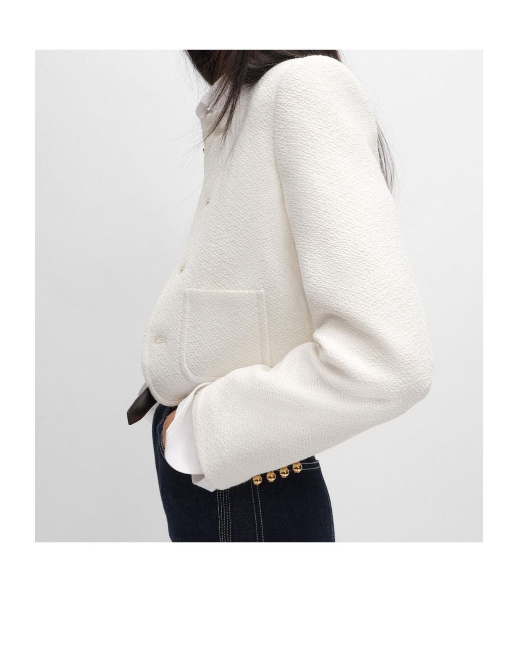 Céline White Icone Jacket