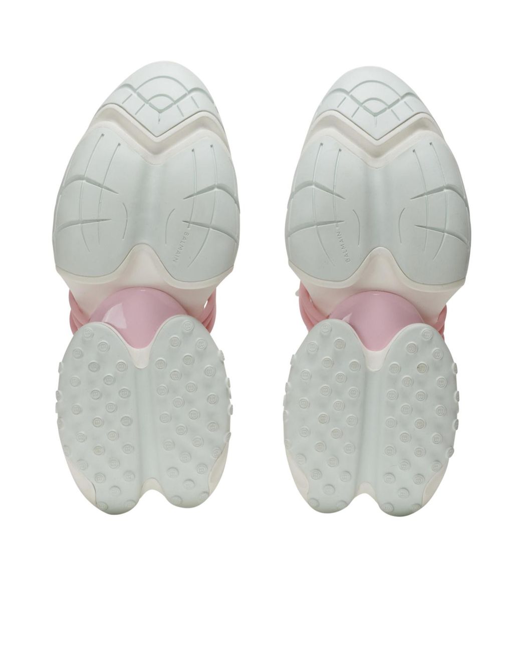 Balmain White Wave Design Sneaker For