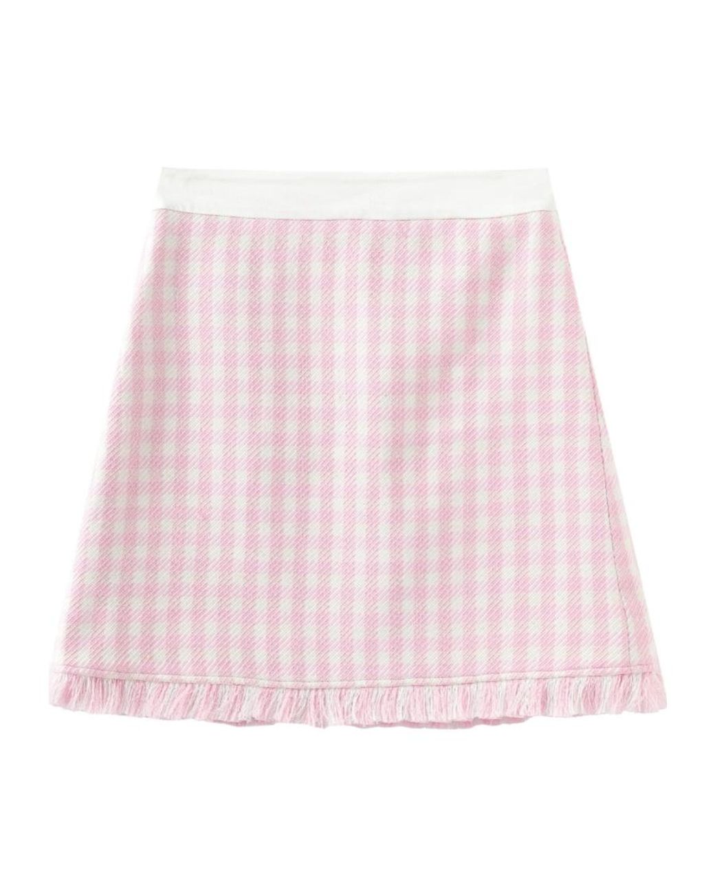 Marissa Chiara Pink Plaid Skirt