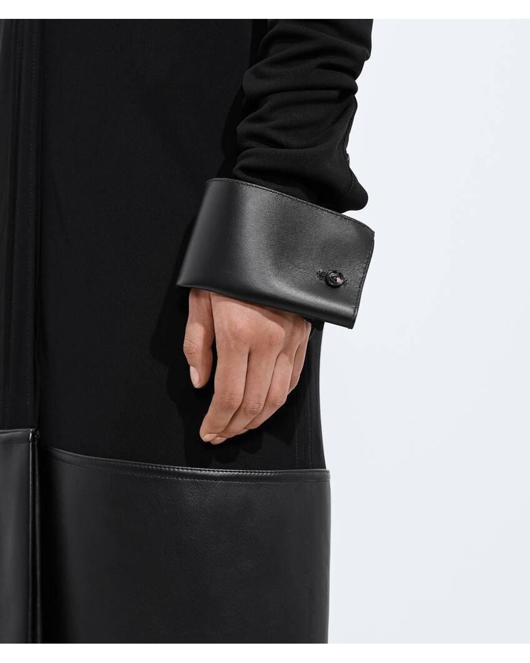 Bottega Veneta Black Crepe Viscose Jersey Dress