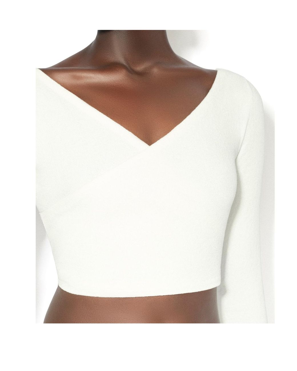Alaïa White Alaïa Crepe Wrapped Top