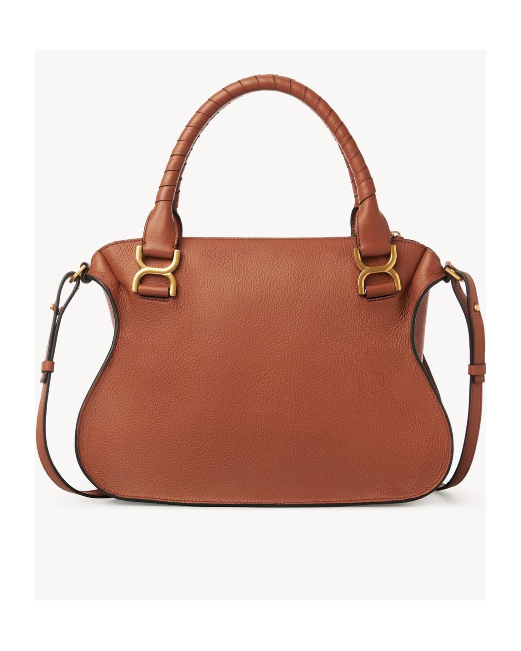 Chloé Brown Chloé Marcie Foldover Tote Bag