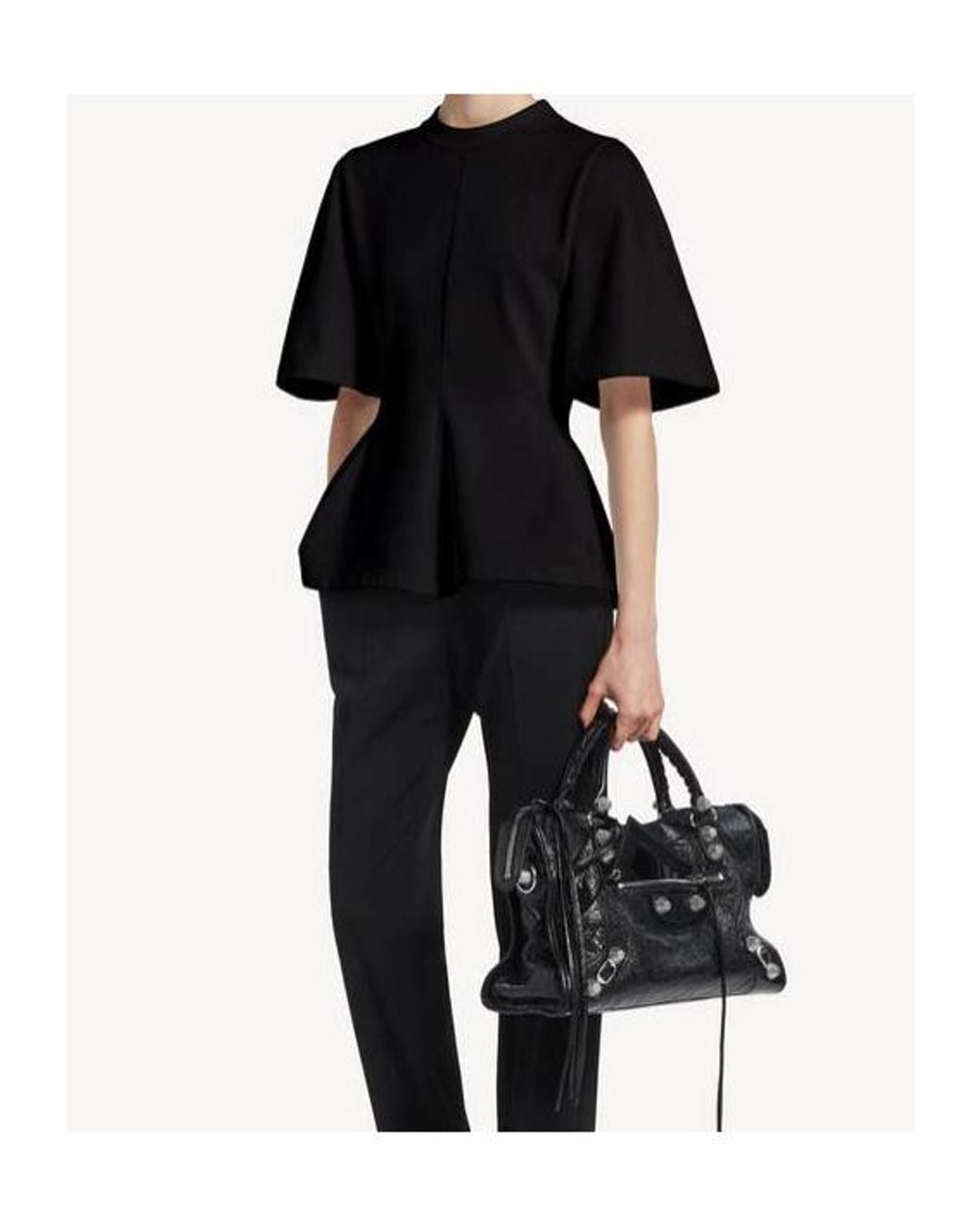 Balenciaga Black Shaped T-Shirt