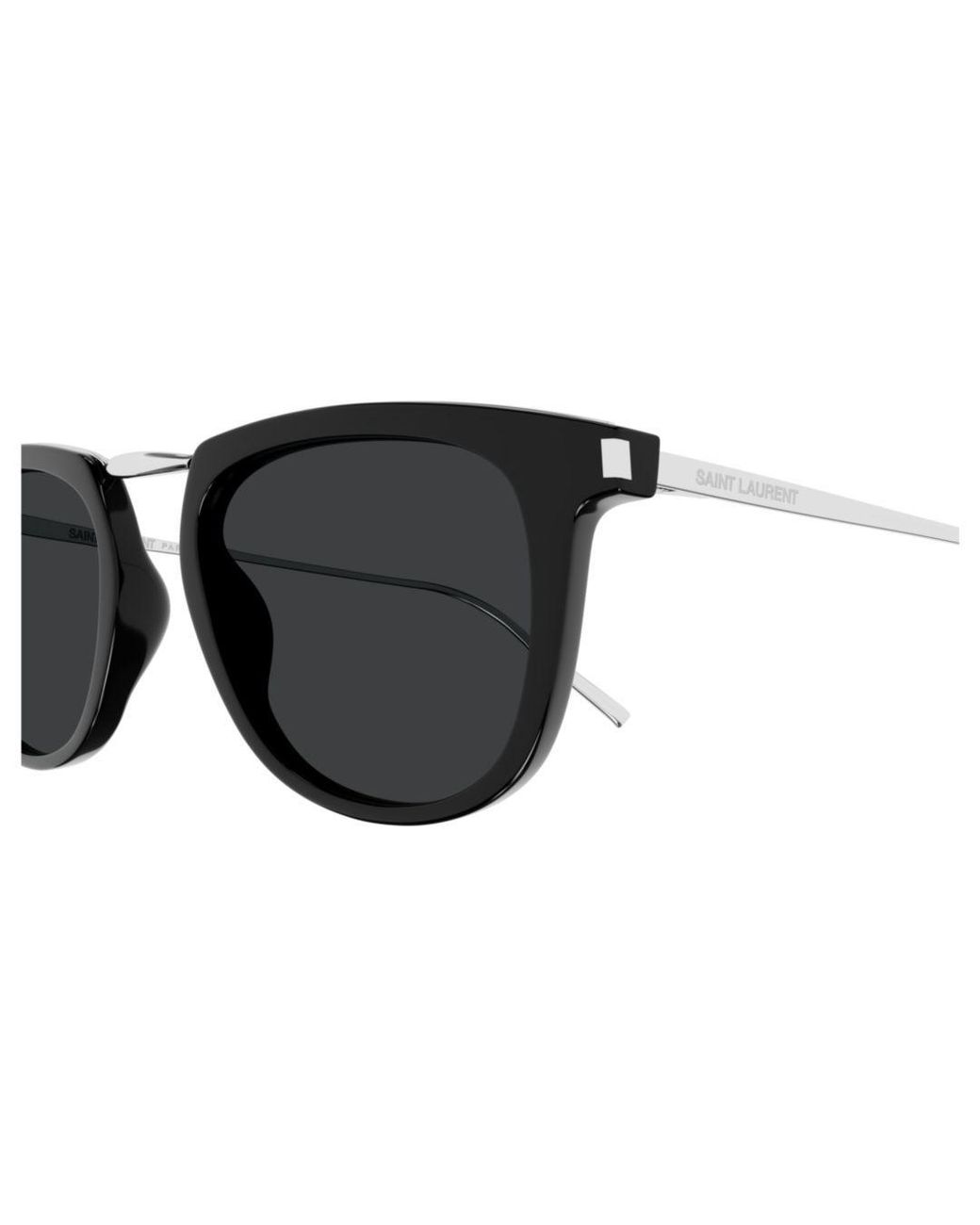 Saint Laurent White Eyewear Square Frame Sunglasses for men