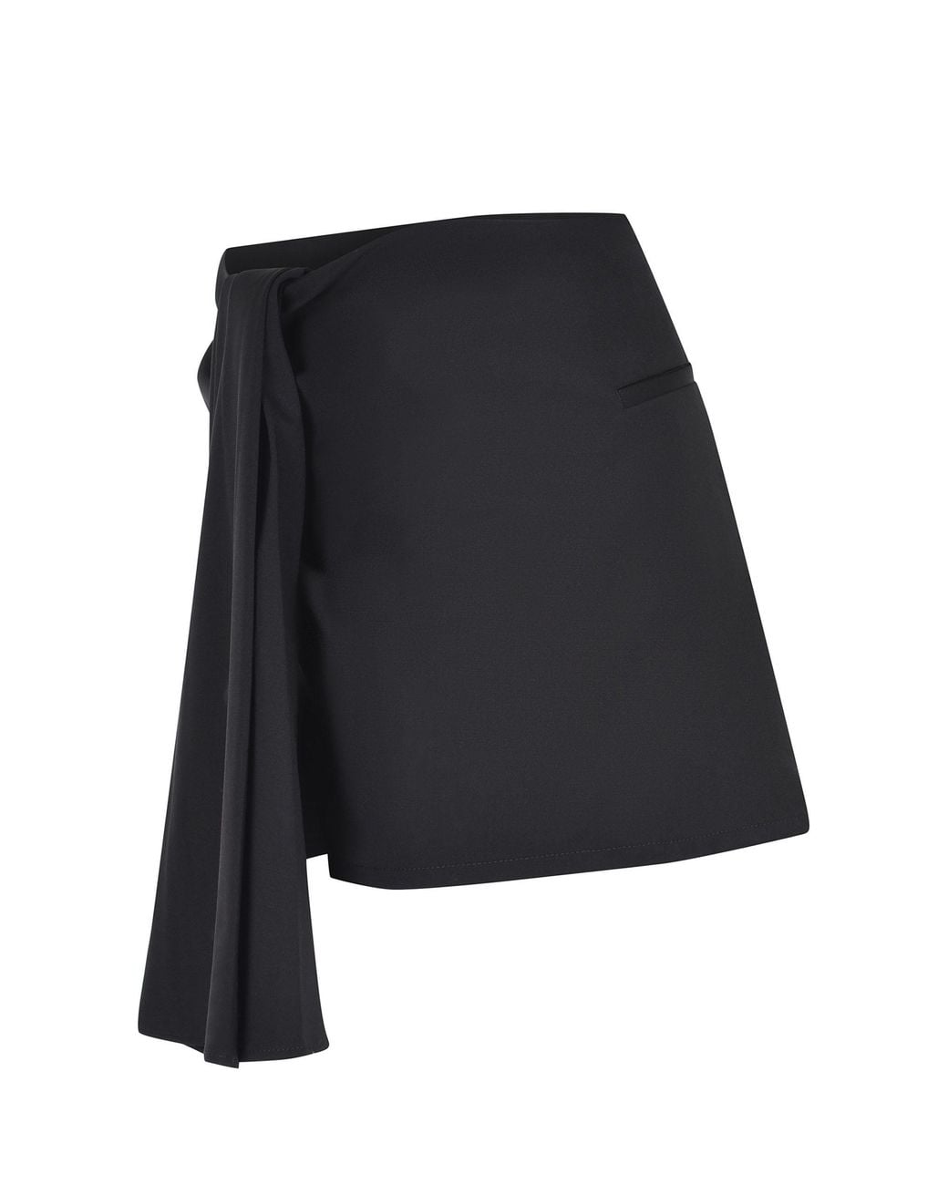 GIUSEPPE DI MORABITO Blue Draped Knot Shorts