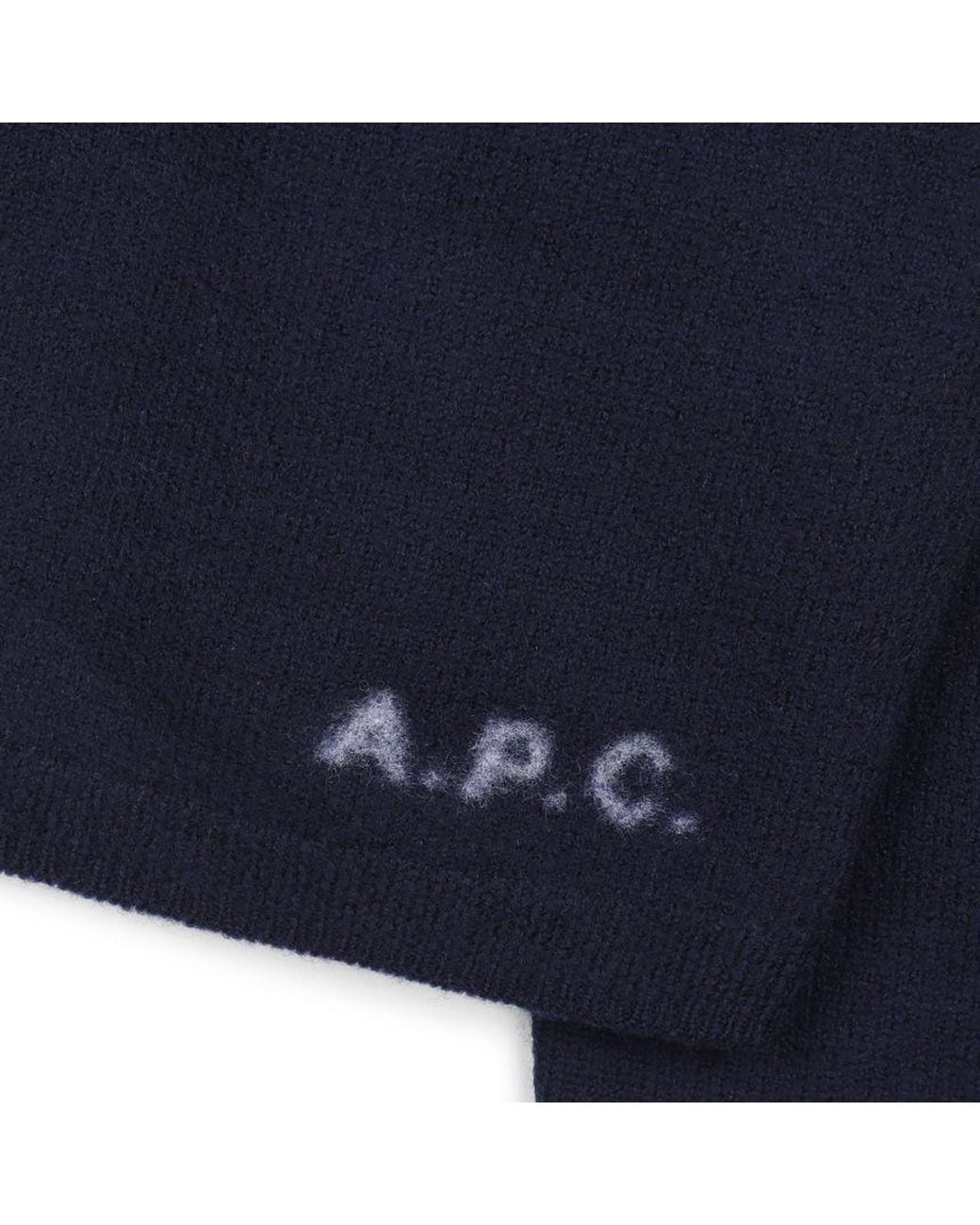 A.P.C. Blue Mila Button-Up Knitted Cardigan