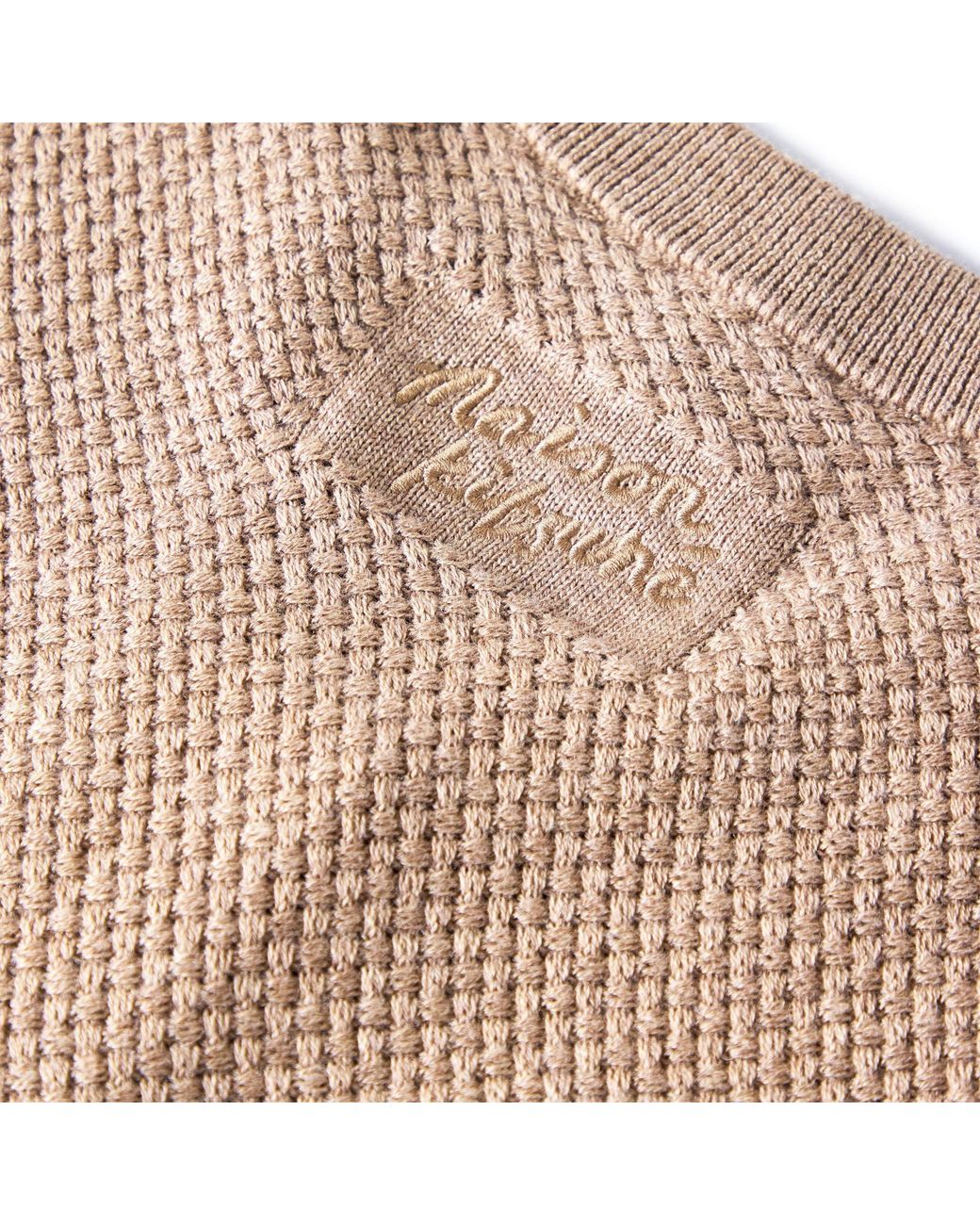 Maison Kitsuné Brown Lightweight Wool Cardigan for men