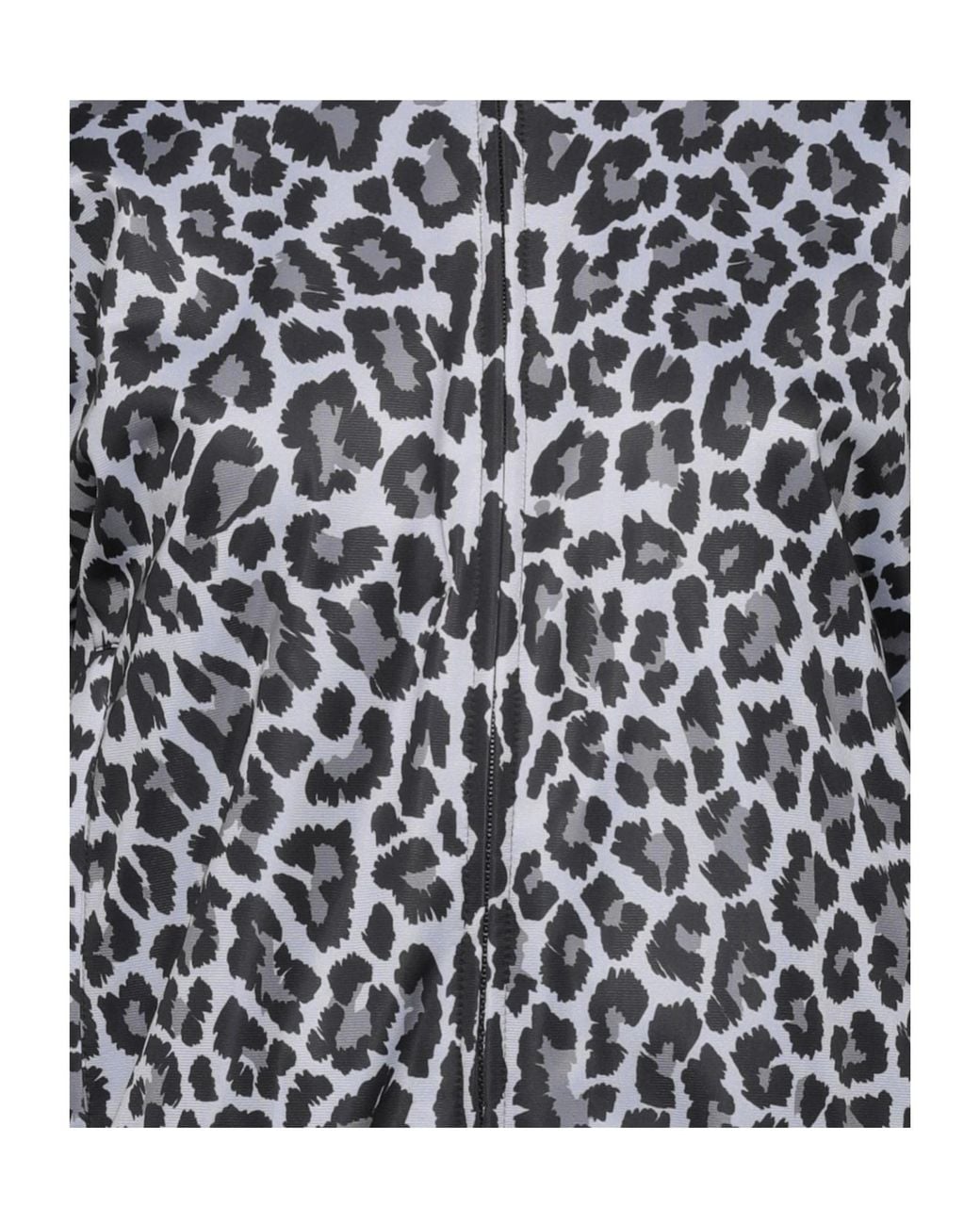 Dolce & Gabbana Blue Leopardprint Fleecelined Turtleneck Coat