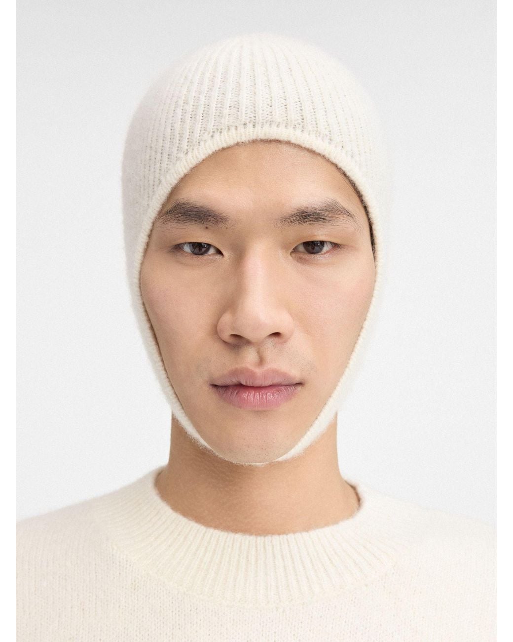 Jacquemus White Knit Hat