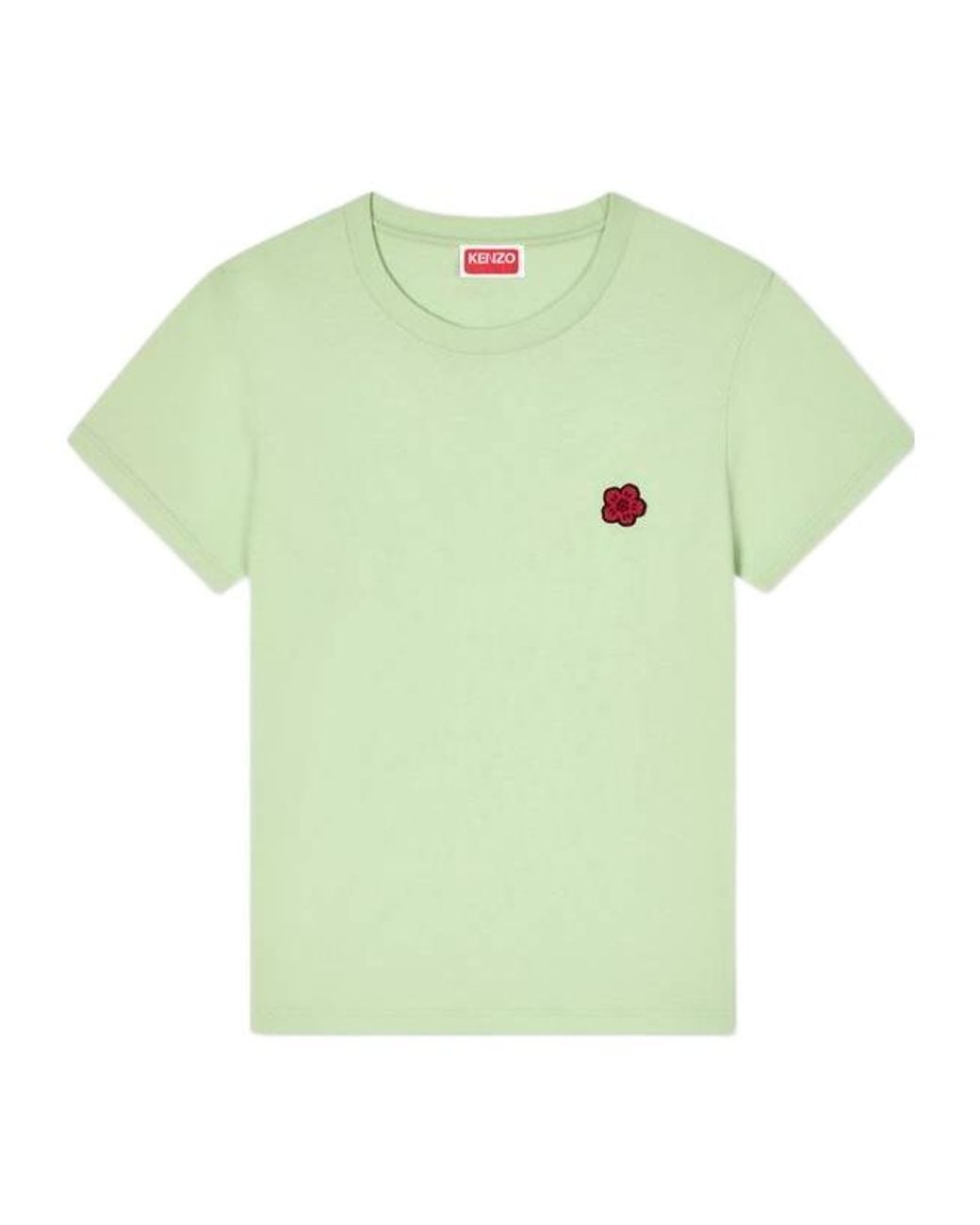 KENZO Green Flower Patch T-Shirt