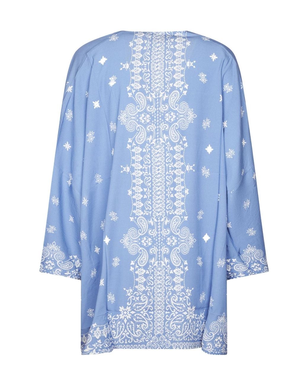 Mc2 Saint Barth Blue Milos Printed Open-Front Jacket