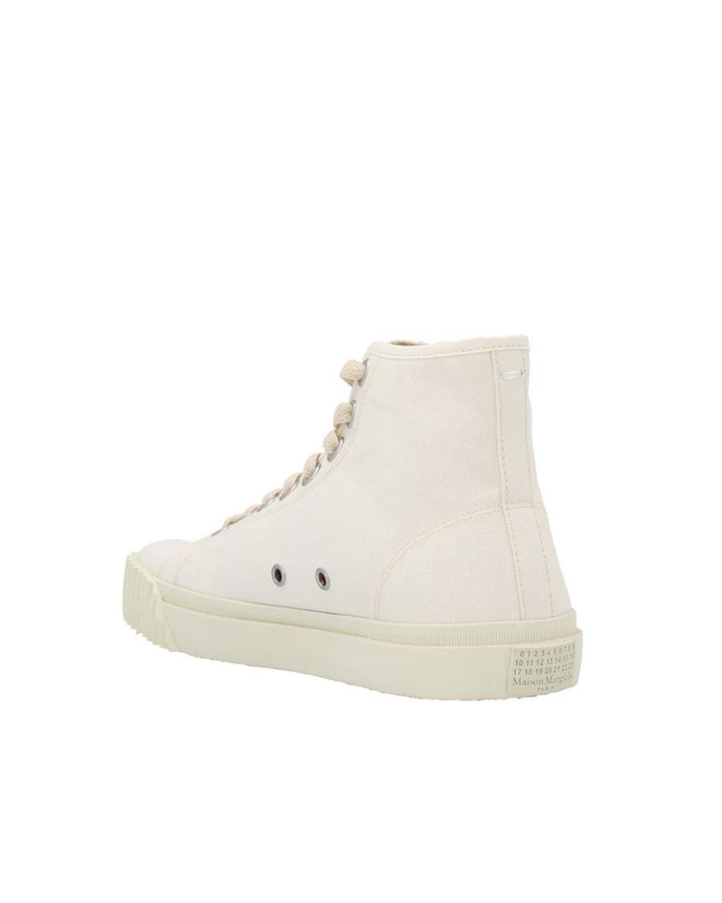 Maison Margiela Natural Tabi High-Top Sneakers