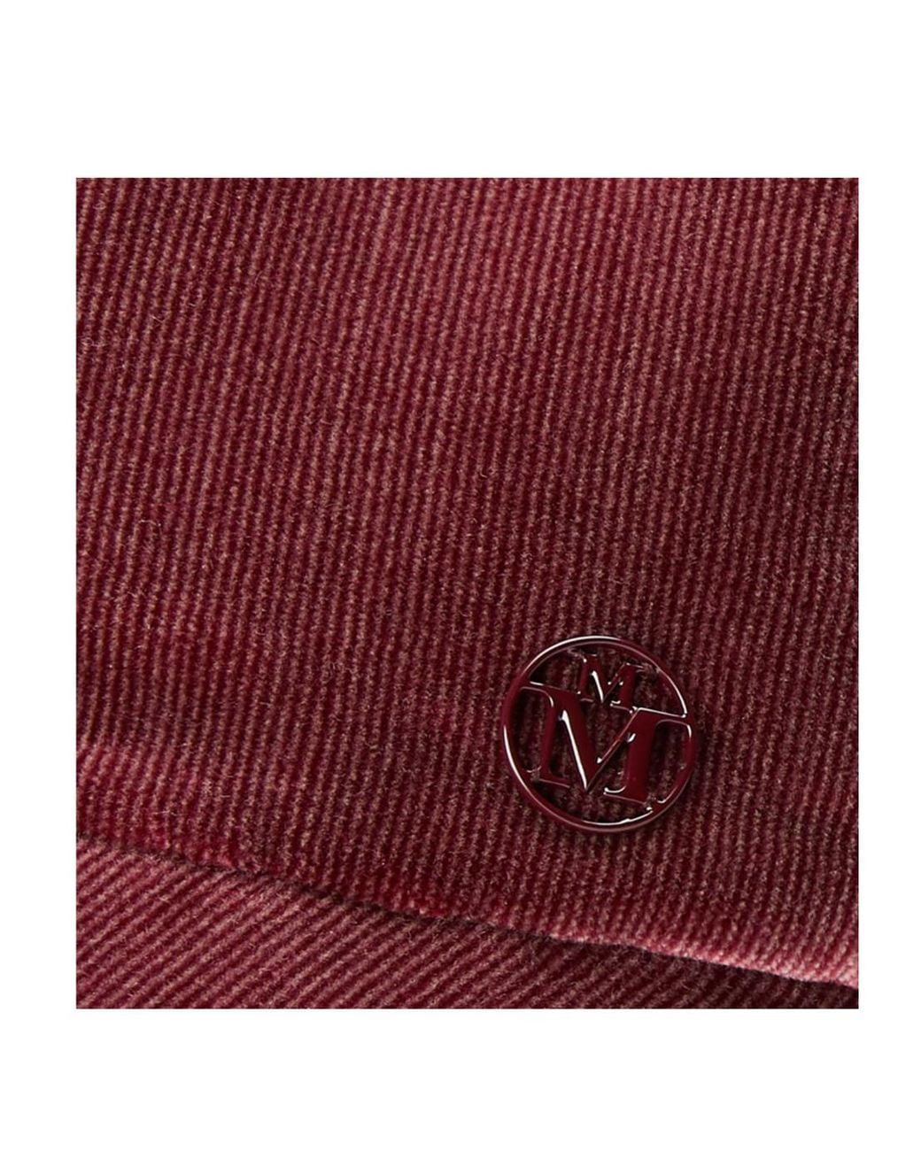 Maison Michel Red Tiger Logo-Detail Baseball Cap