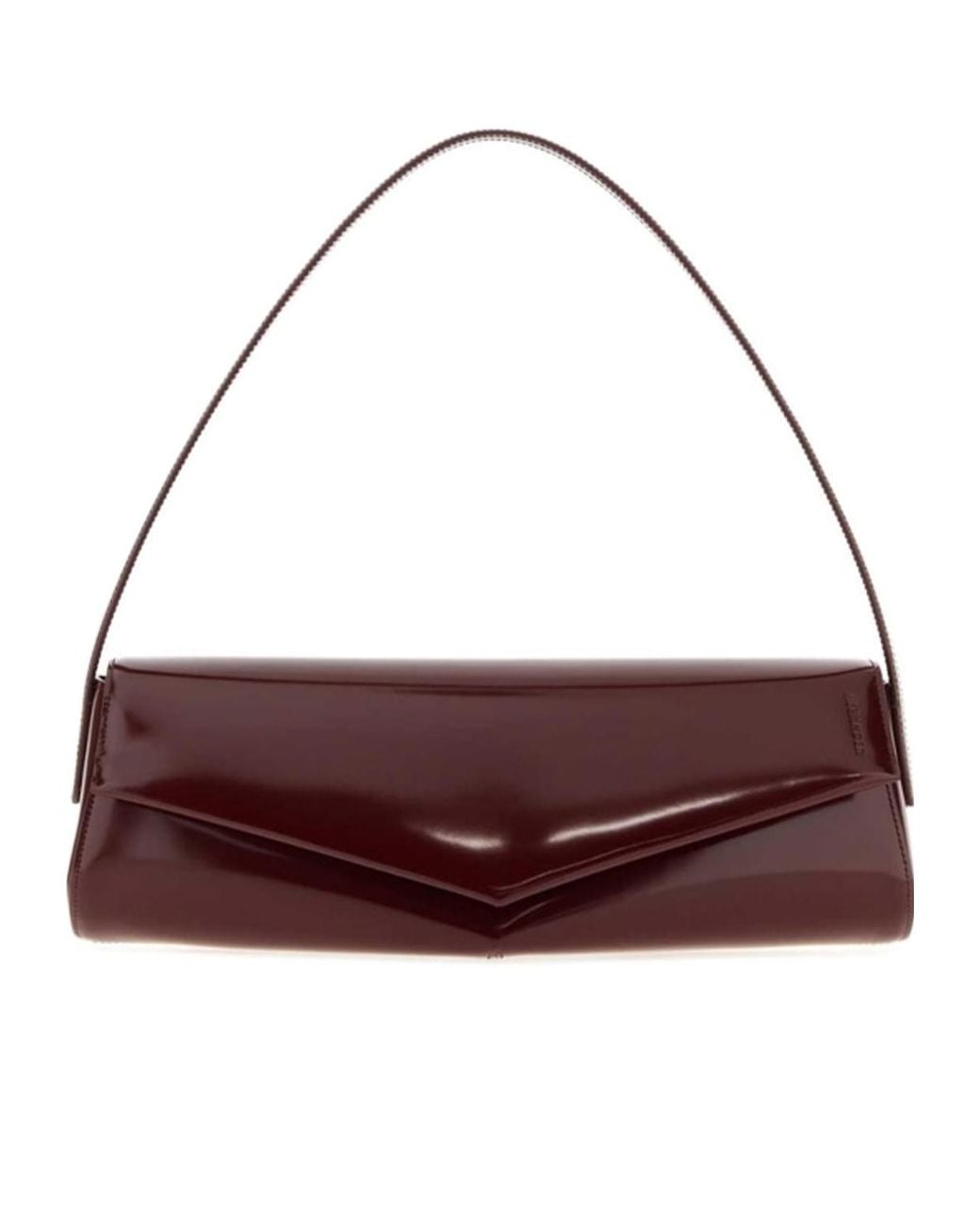 Jil Sander Purple Kante Flap Shoulder Bag