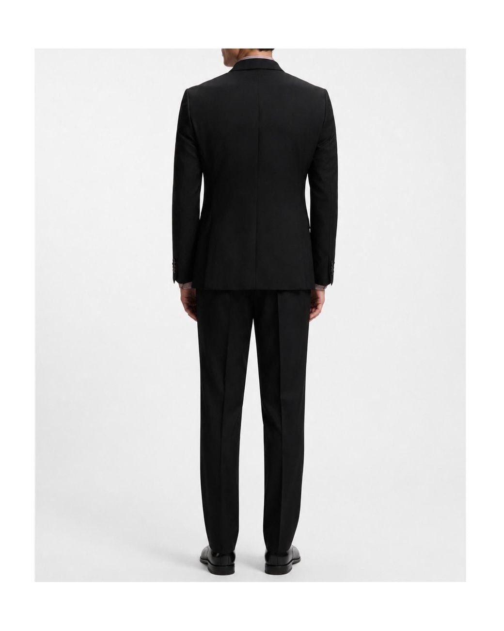 Boss Black Double-Breasted Notch-Lapel Blazer for men