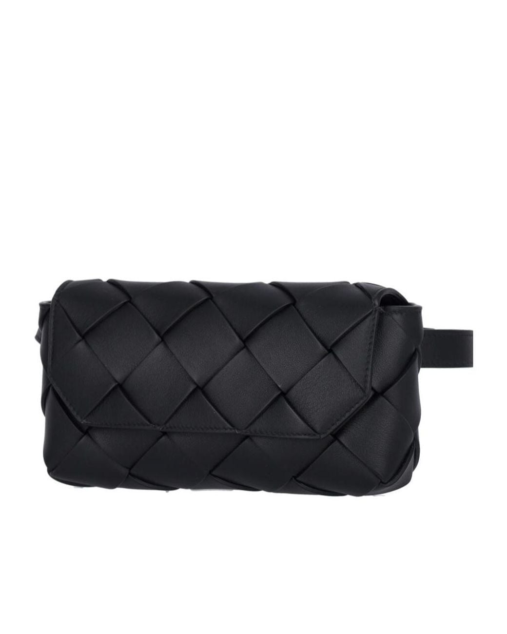 Bottega Veneta Black Diago Belt Bag for men